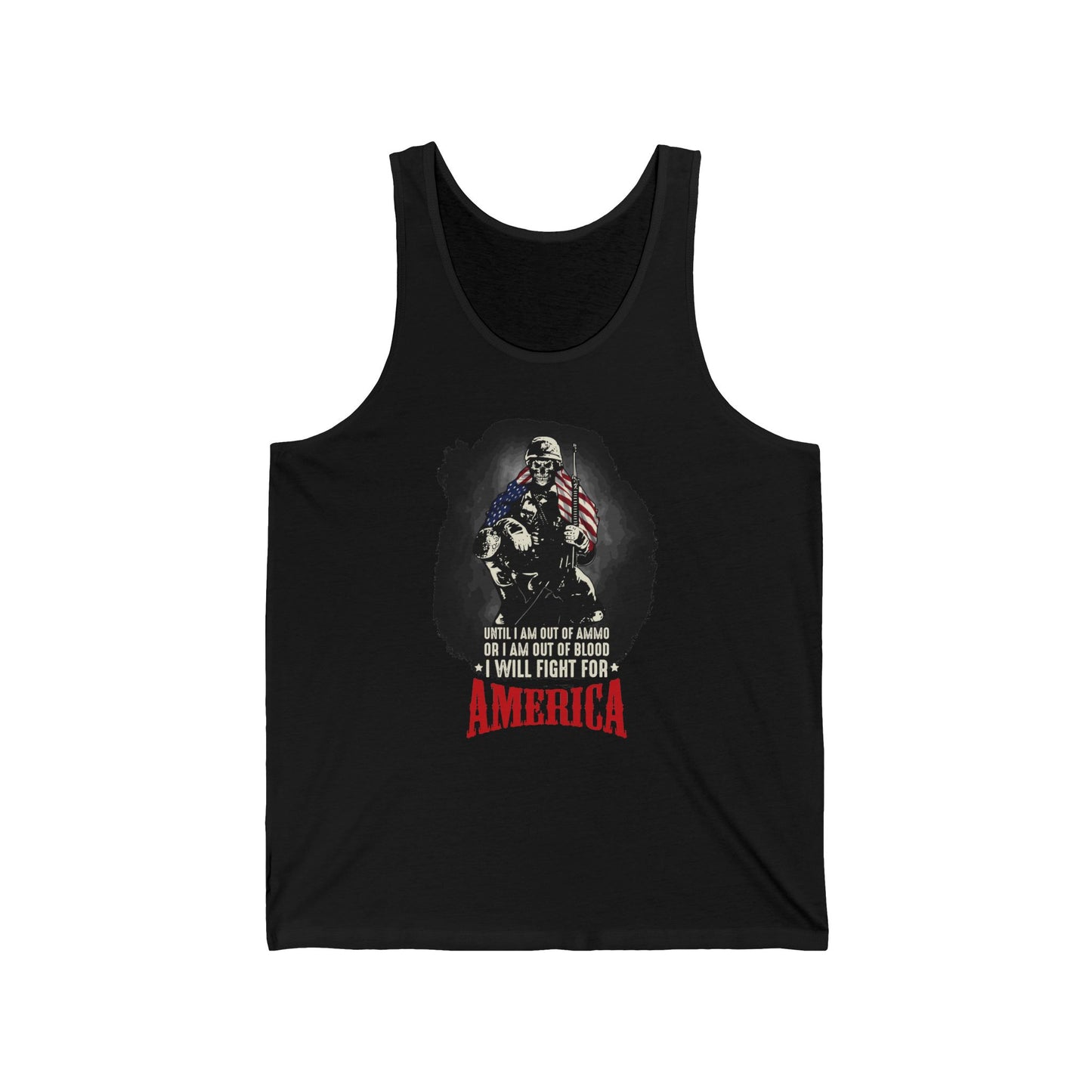 Unisex Jersey Tank Patriot Collection I will fight