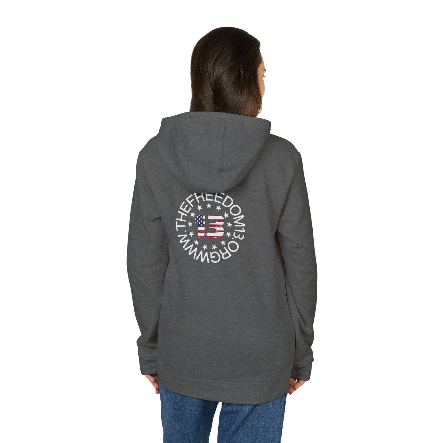 Dark Adidas Patriotic Freedom Hoodie | Unisex Fleece, Cozy Sweatshirt, Casual Wear, Gift for Freedom Lovers, Holiday Apparel