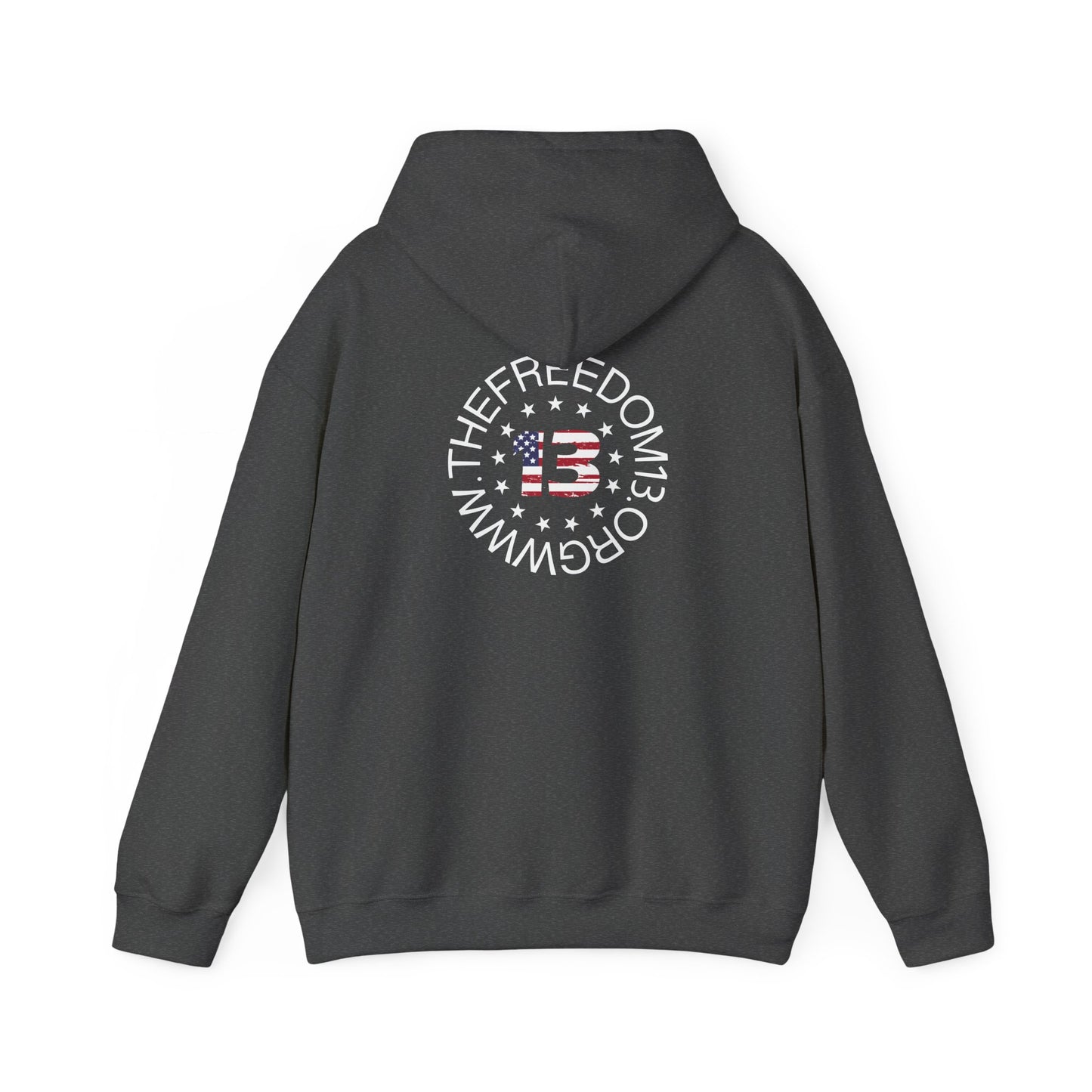 Dark Freedom Hoodie - Cozy Unisex Heavy Blend Sweatshirt, Perfect for Casual Wear, Gifts for Freedom Lovers, Patriotic Apparel, Everyday Comfort