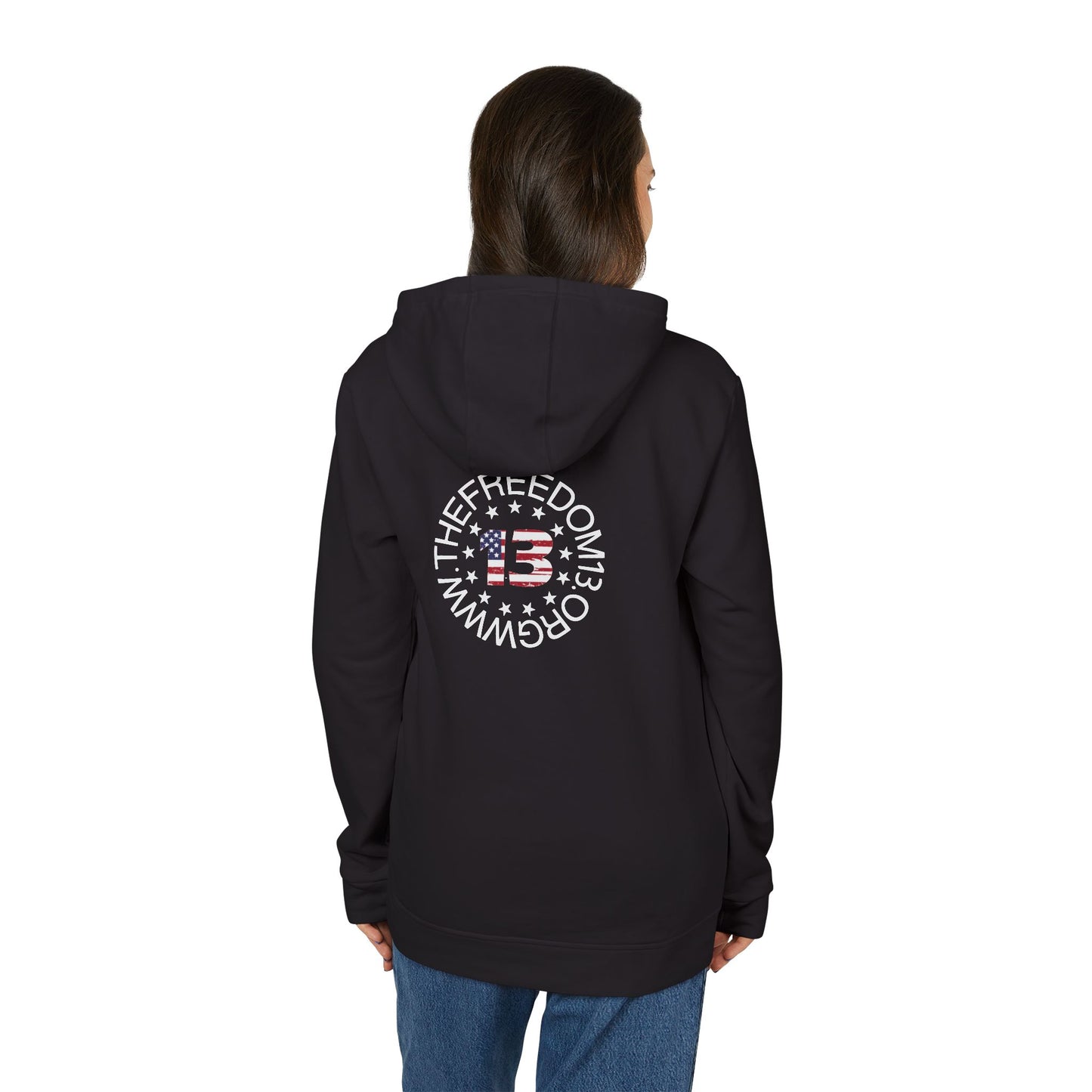 Dark Adidas Patriotic Freedom Hoodie | Unisex Fleece, Cozy Sweatshirt, Casual Wear, Gift for Freedom Lovers, Holiday Apparel