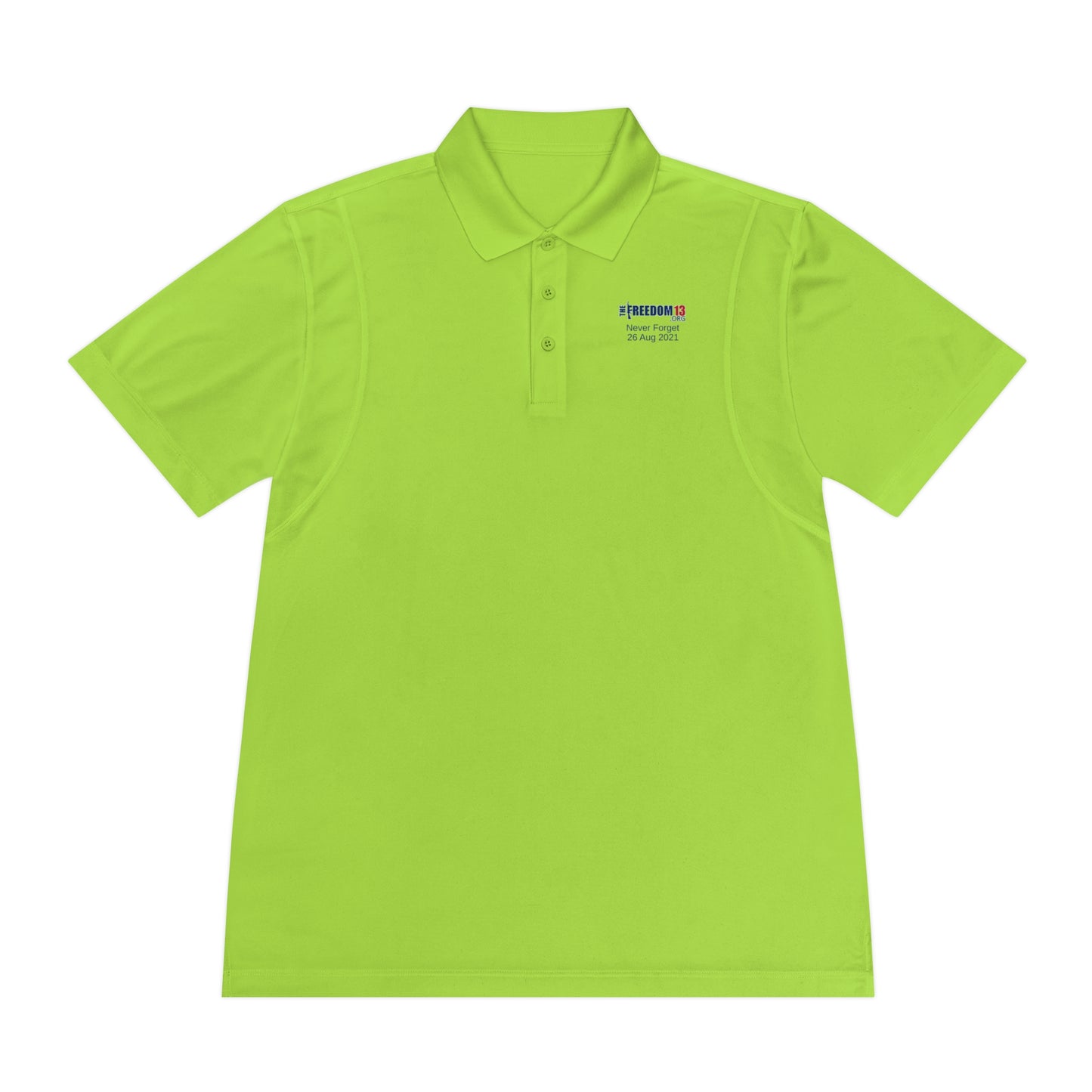 Men's Sport Polo Shirt never forget light