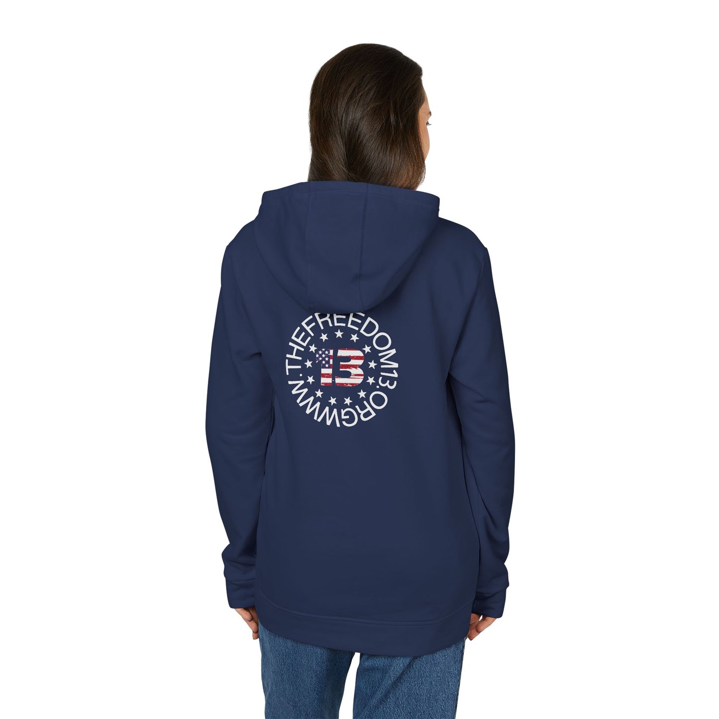 Dark Adidas Patriotic Freedom Hoodie | Unisex Fleece, Cozy Sweatshirt, Casual Wear, Gift for Freedom Lovers, Holiday Apparel