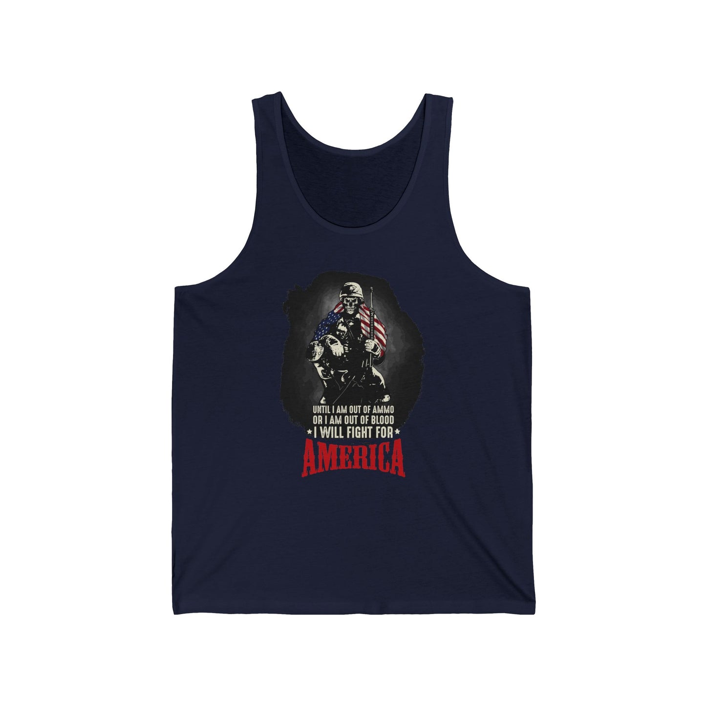 Unisex Jersey Tank Patriot Collection I will fight