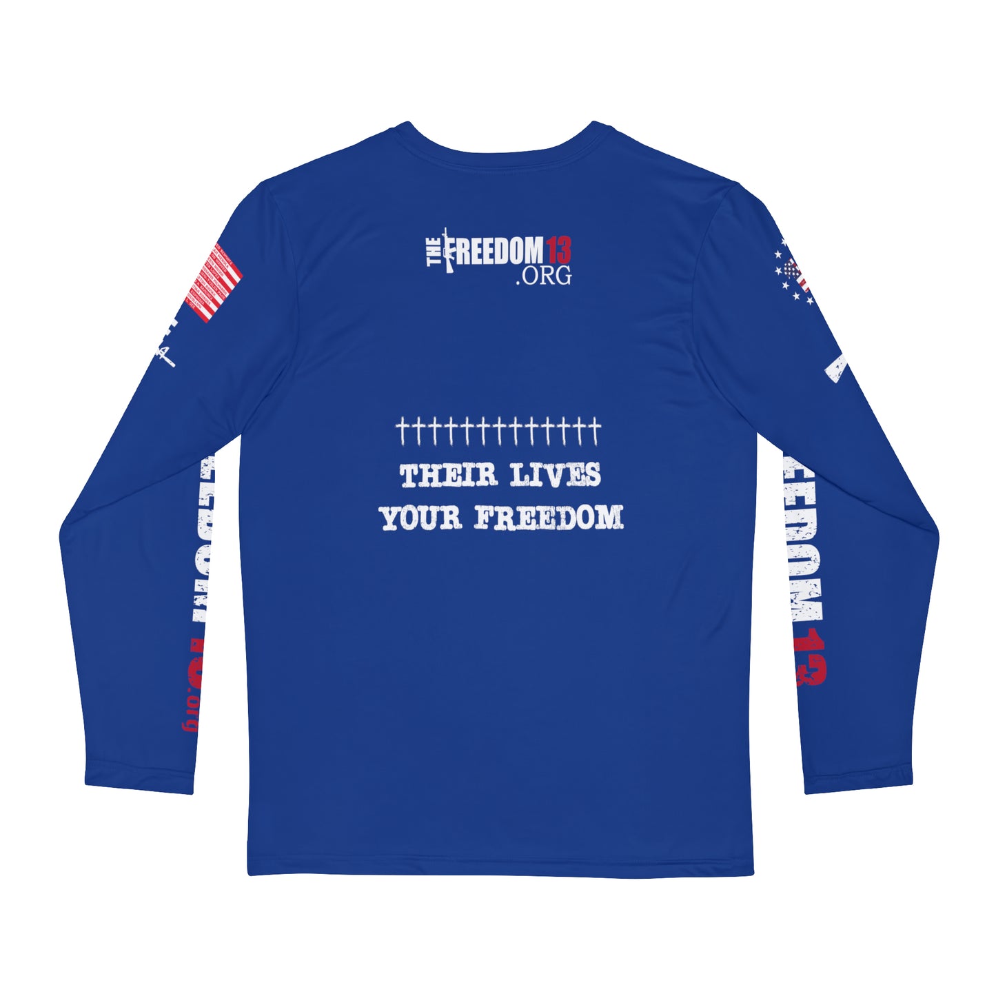 Men's Long Sleeve Shirt (AOP) 13 Angels blue