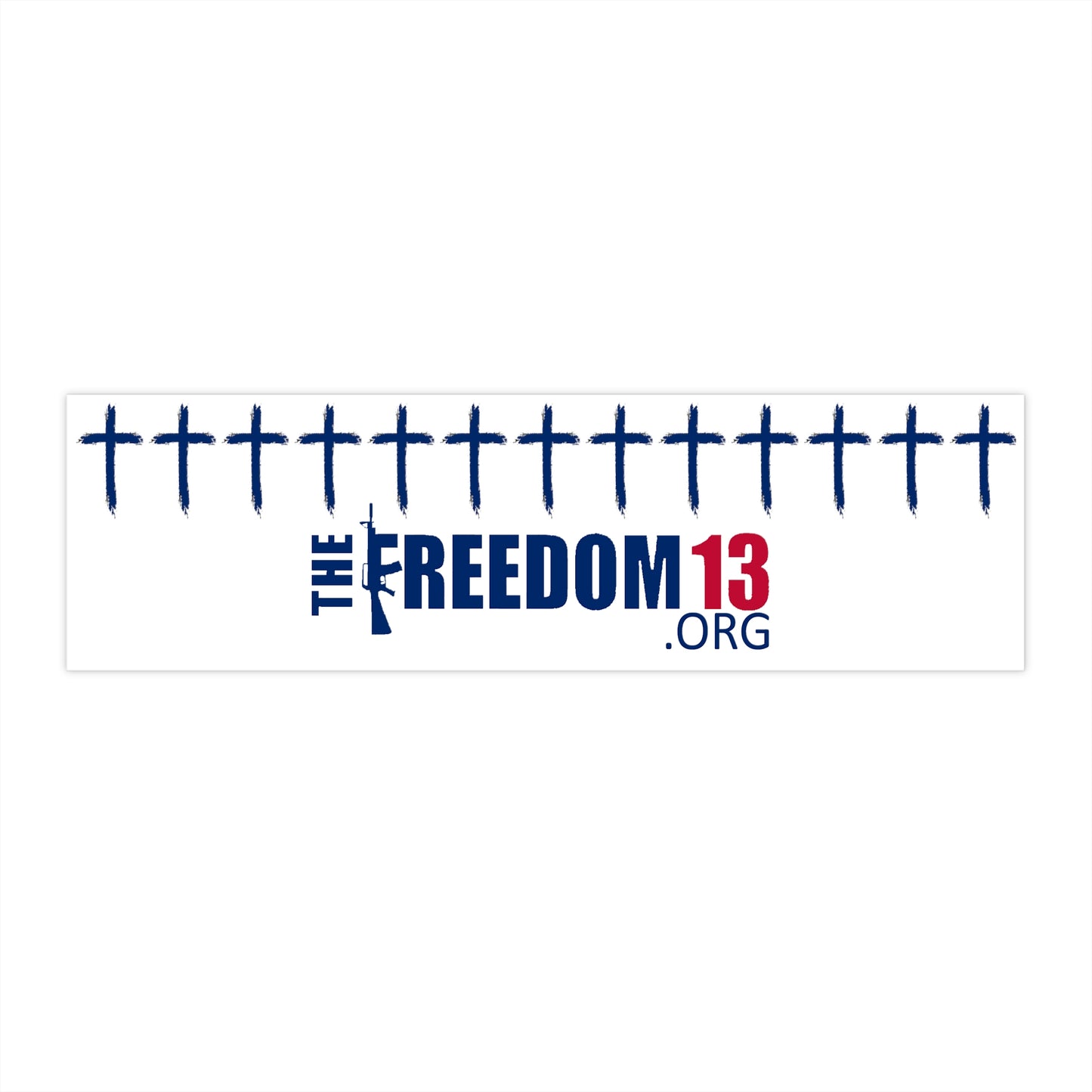 Bumper Stickers 13 crosses