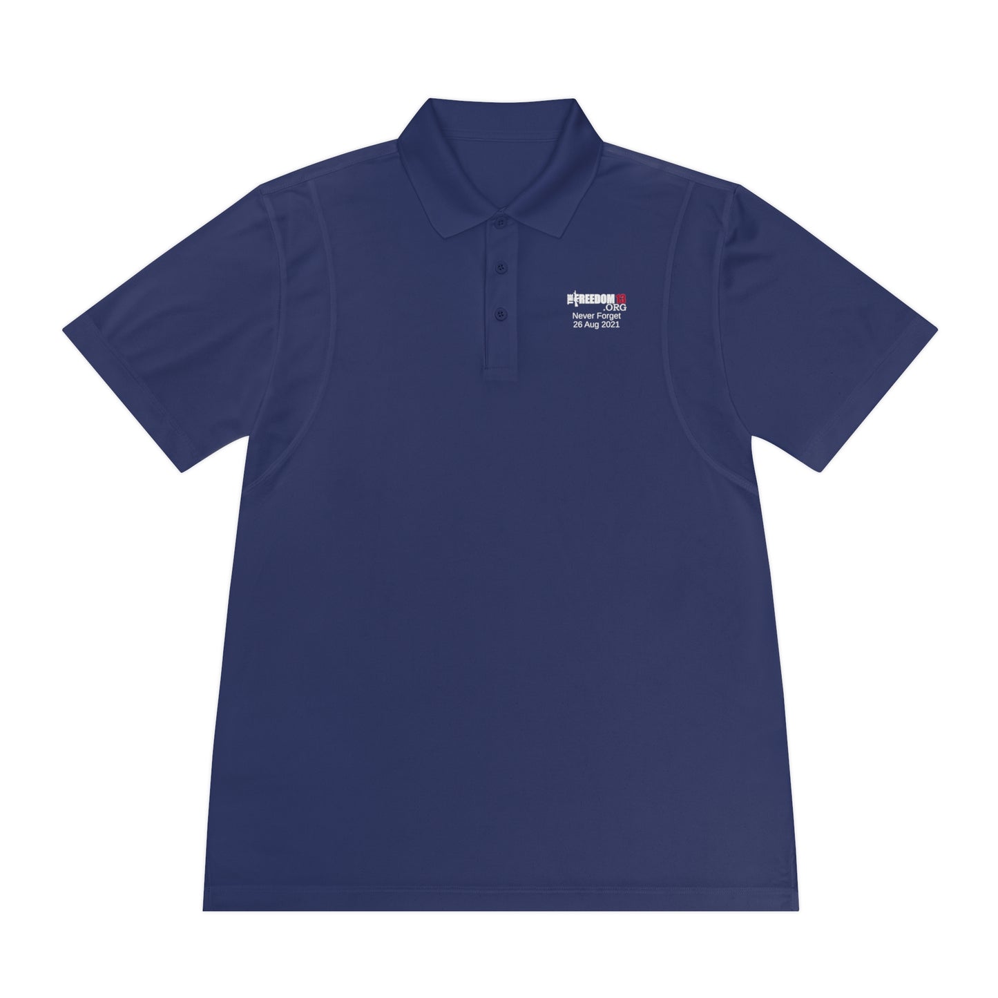 Men's Sport Polo Shirt never forget dark