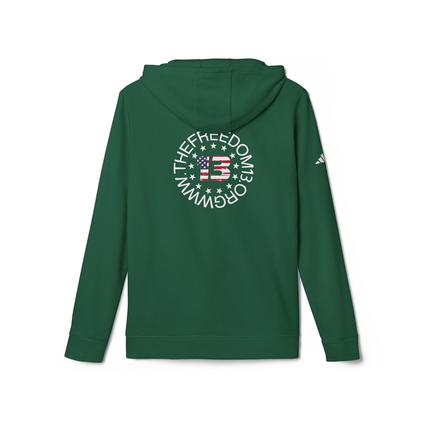 Dark Adidas Patriotic Freedom Hoodie | Unisex Fleece, Cozy Sweatshirt, Casual Wear, Gift for Freedom Lovers, Holiday Apparel