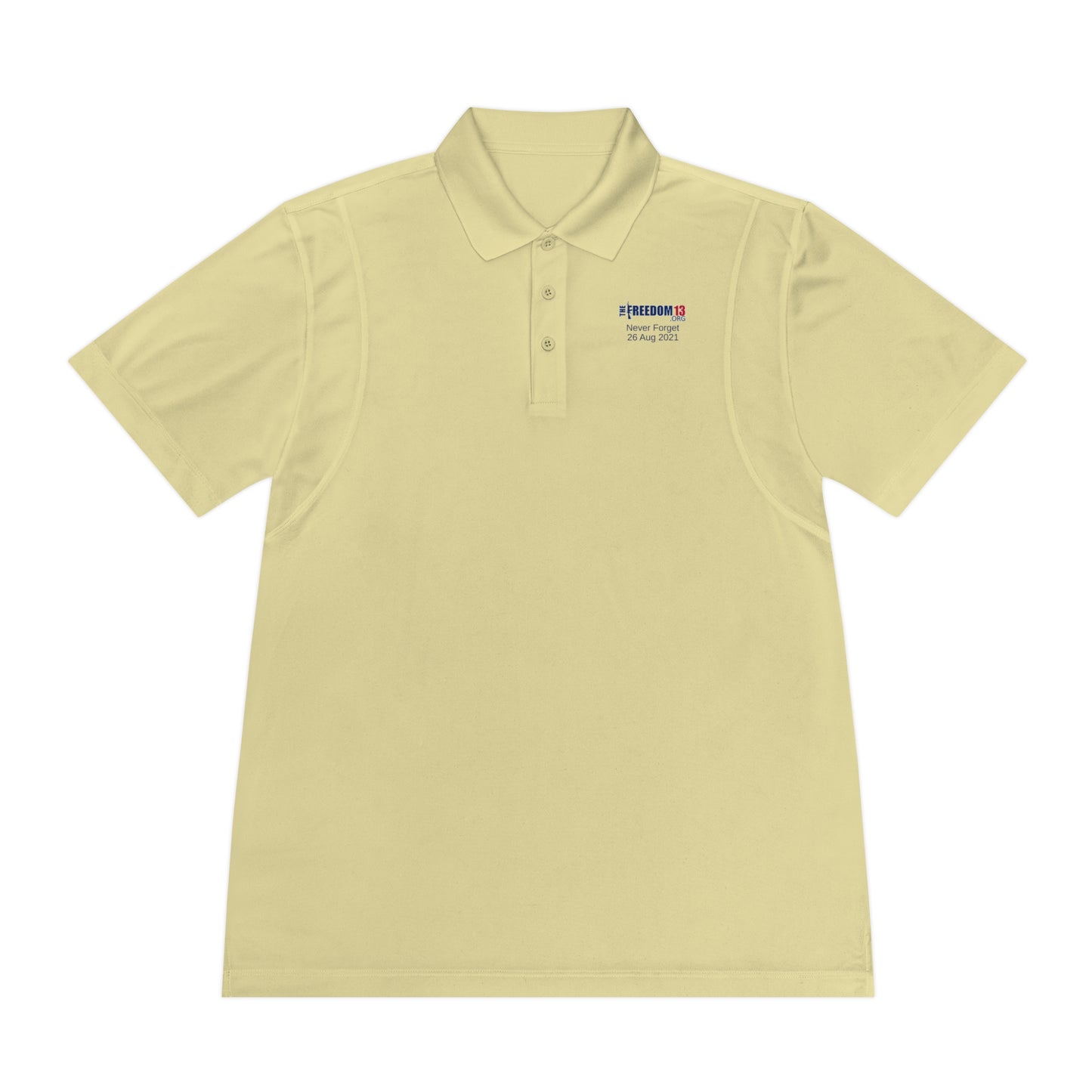 Men's Sport Polo Shirt never forget light