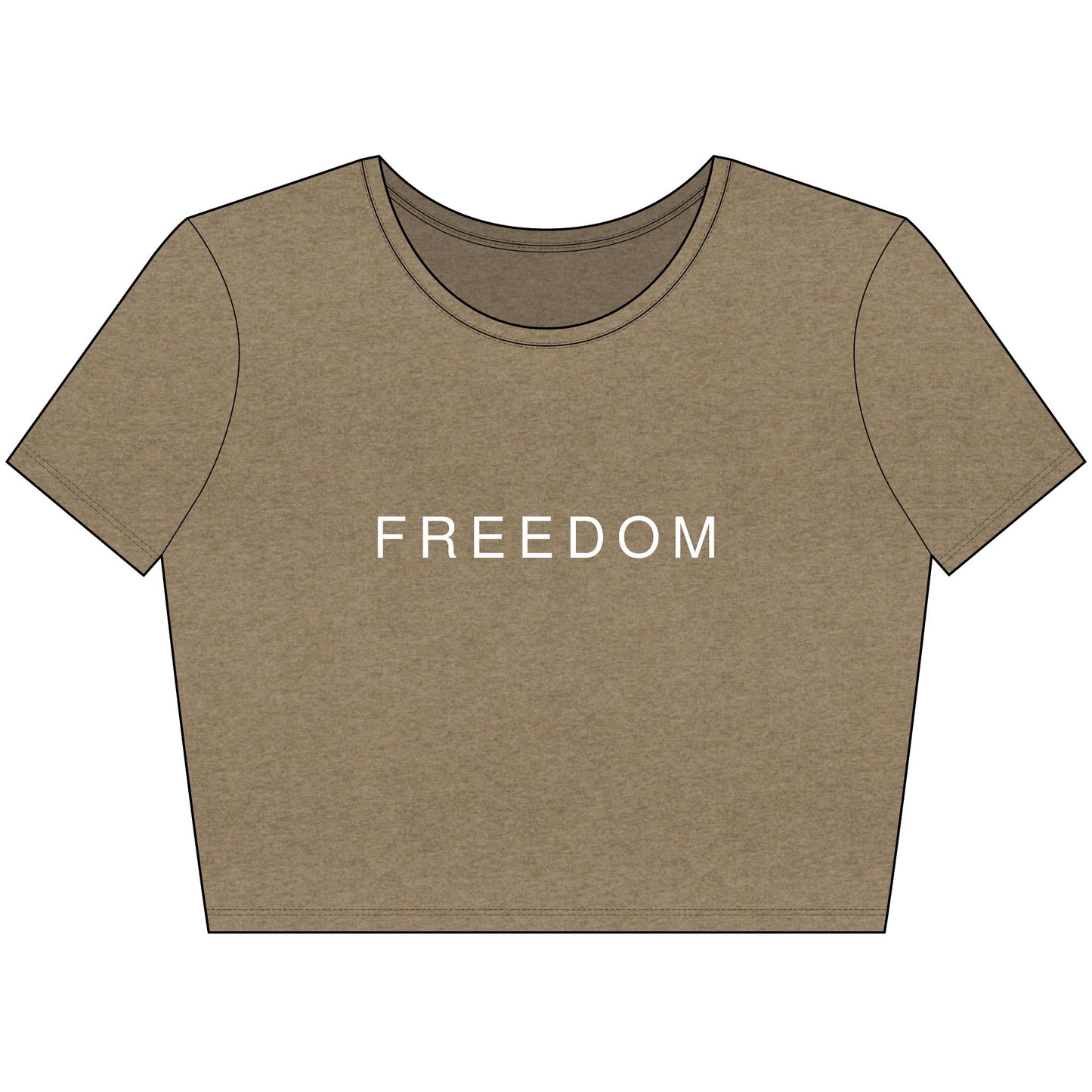 Dark Patriotic Freedom Crop Tee | Stylish Women’s Top for Memorial Day, 4th of July, Casual Wear, Gift Ideas