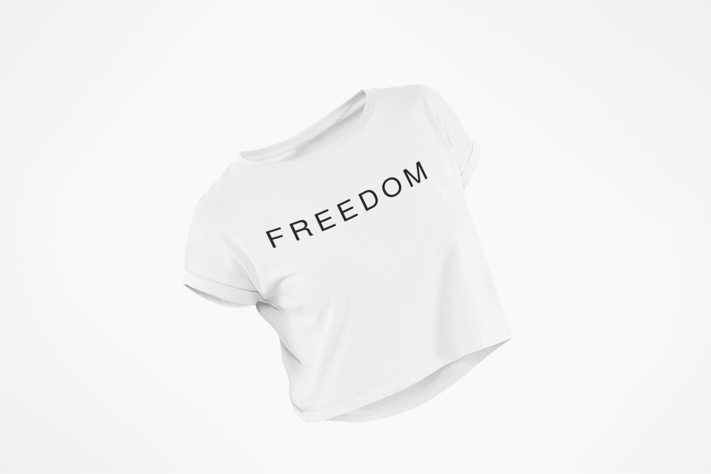 Patriotic Freedom Crop Tee | Stylish Women’s Top for Memorial Day, 4th of July, Casual Wear, Gift Ideas