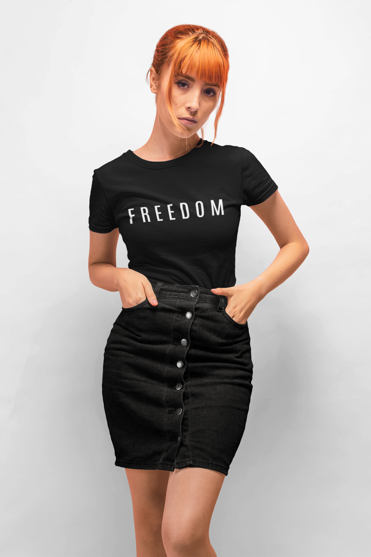 Dark Freedom Unisex Softstyle T-Shirt | Casual Wear, Independence Day, Freedom Celebration, Comfortable Tee, Gift for Him/Her