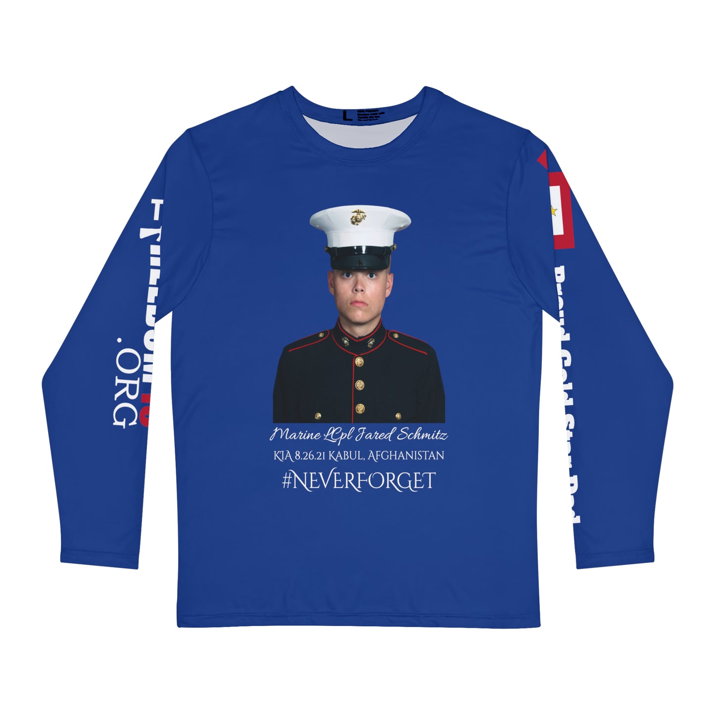 Men's Long Sleeve Shirt (AOP) Gold Star Dad