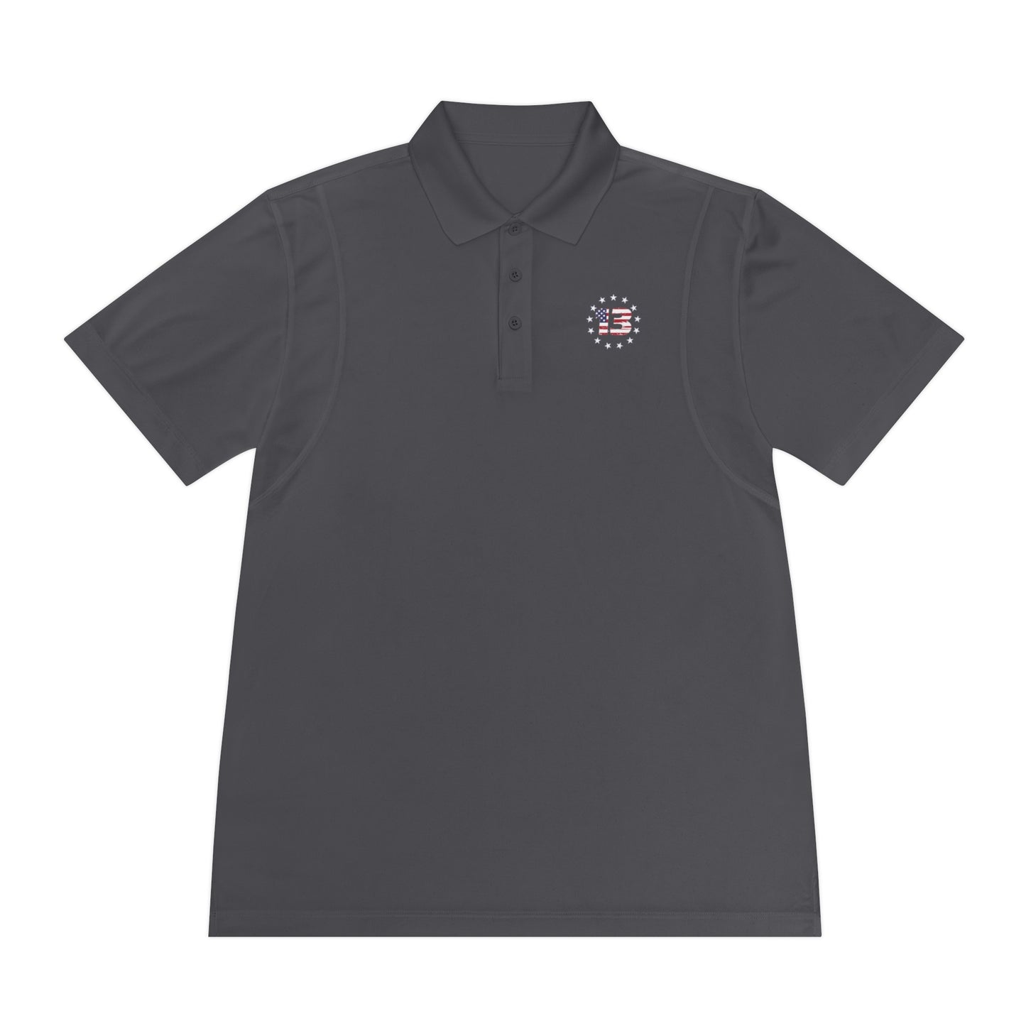 Men's Sport Polo Shirt 13 circle dark