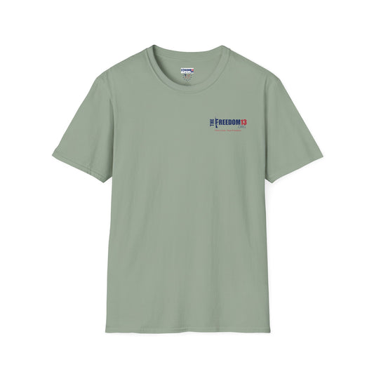 Basic design with all 13 names on back t-shirt