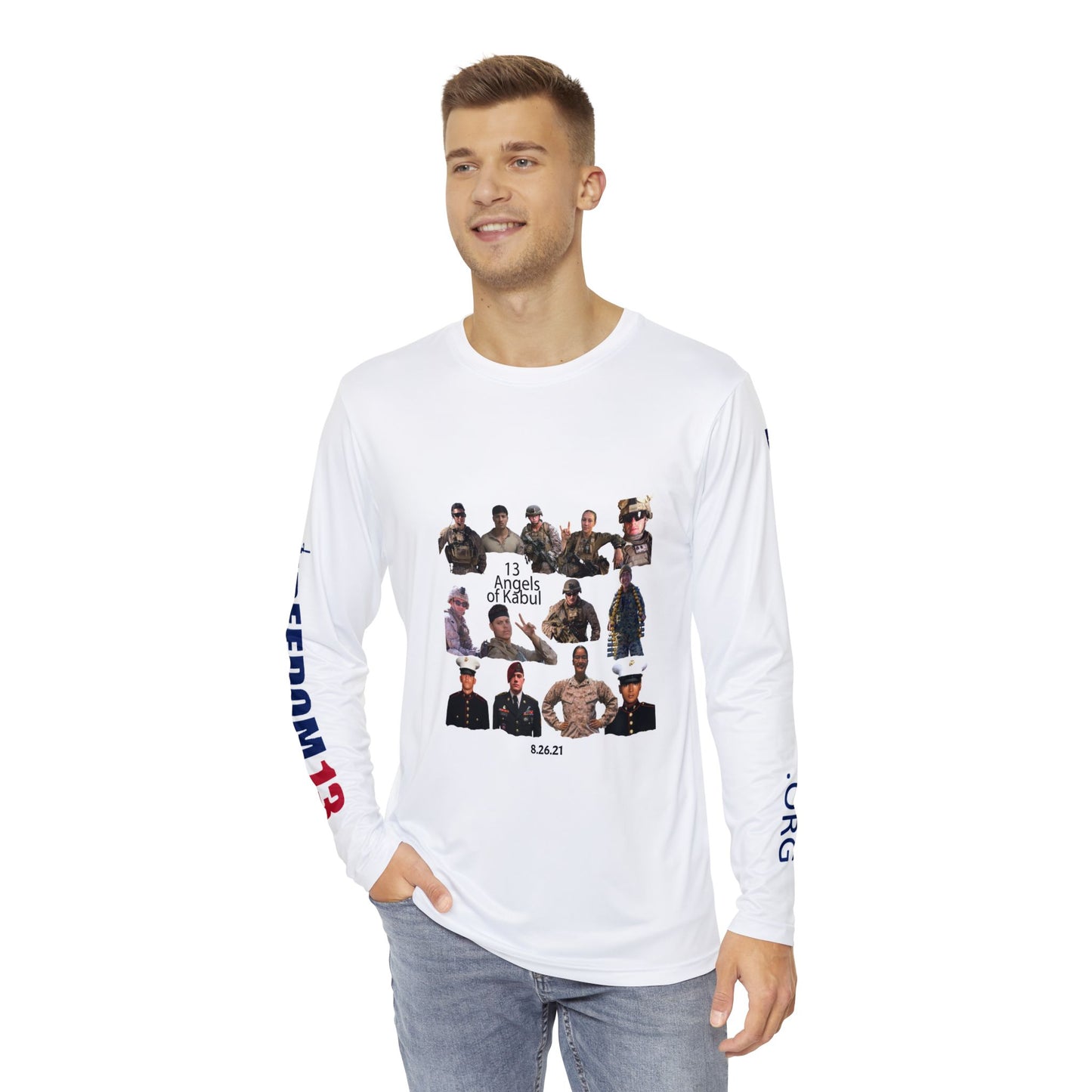 Men's Long Sleeve Shirt (AOP) 13 Angels