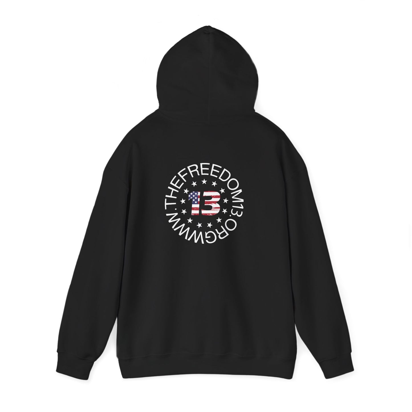 Dark Freedom Hoodie - Cozy Unisex Heavy Blend Sweatshirt, Perfect for Casual Wear, Gifts for Freedom Lovers, Patriotic Apparel, Everyday Comfort