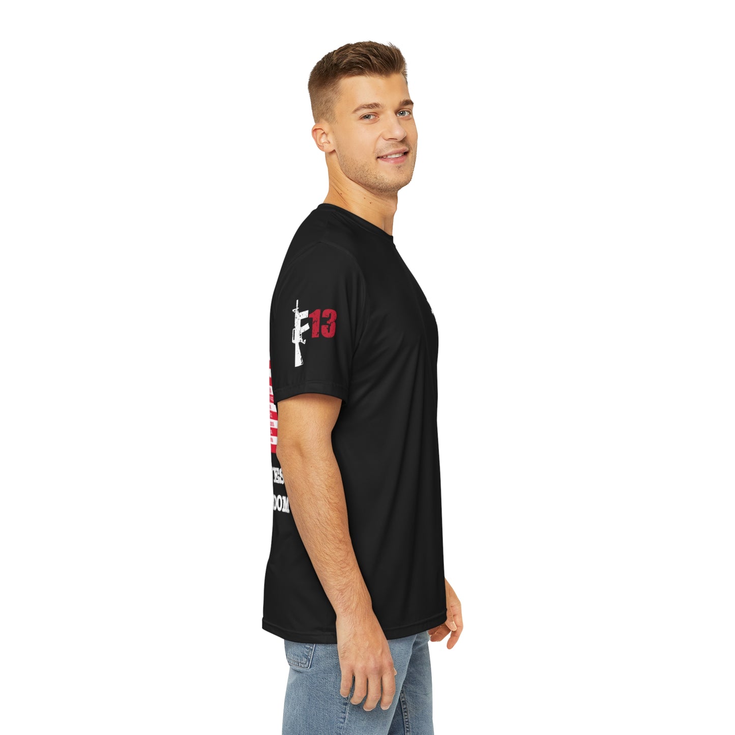 Men's Polyester Tee (AOP) their lives your freedom
