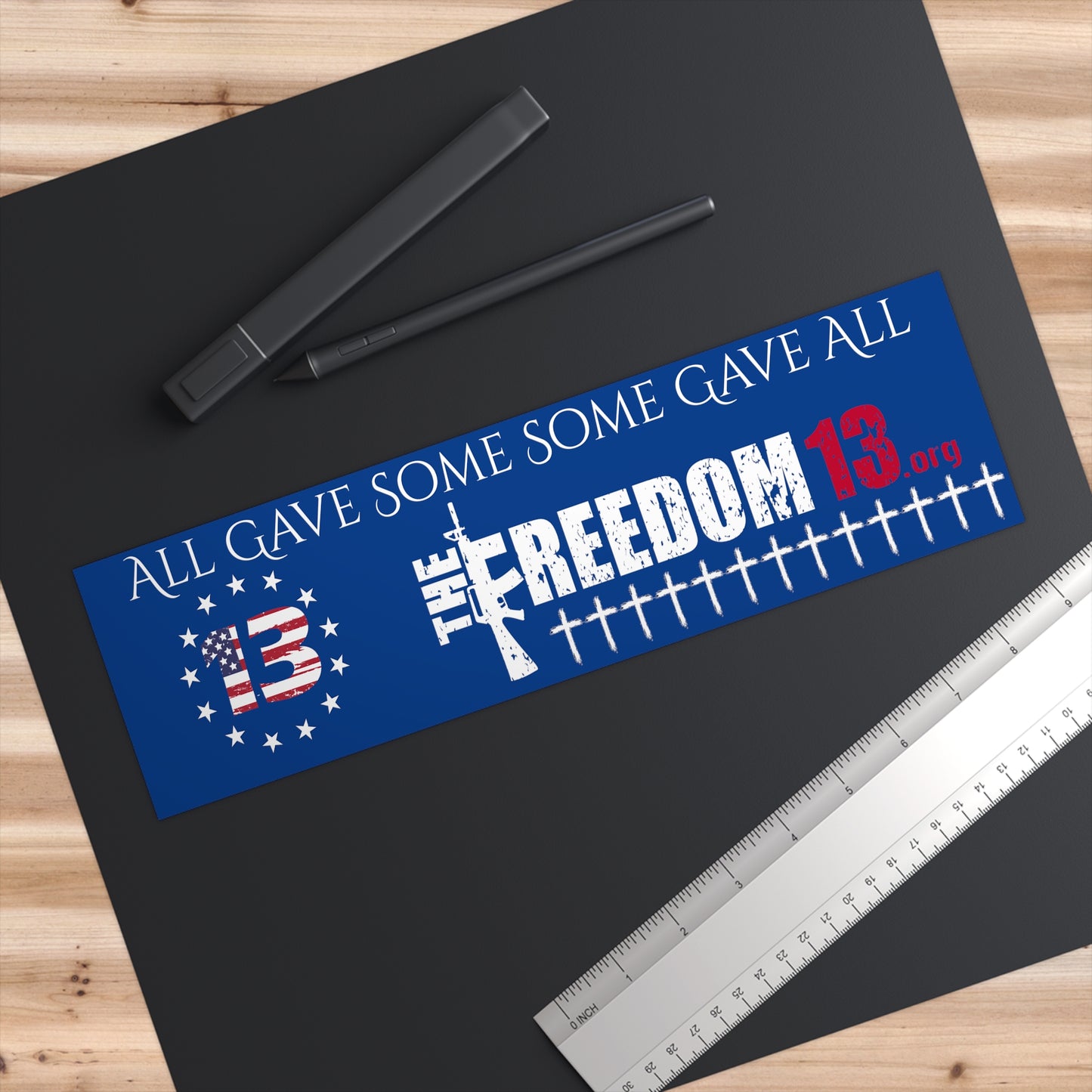 Bumper Stickers All Gave Blue