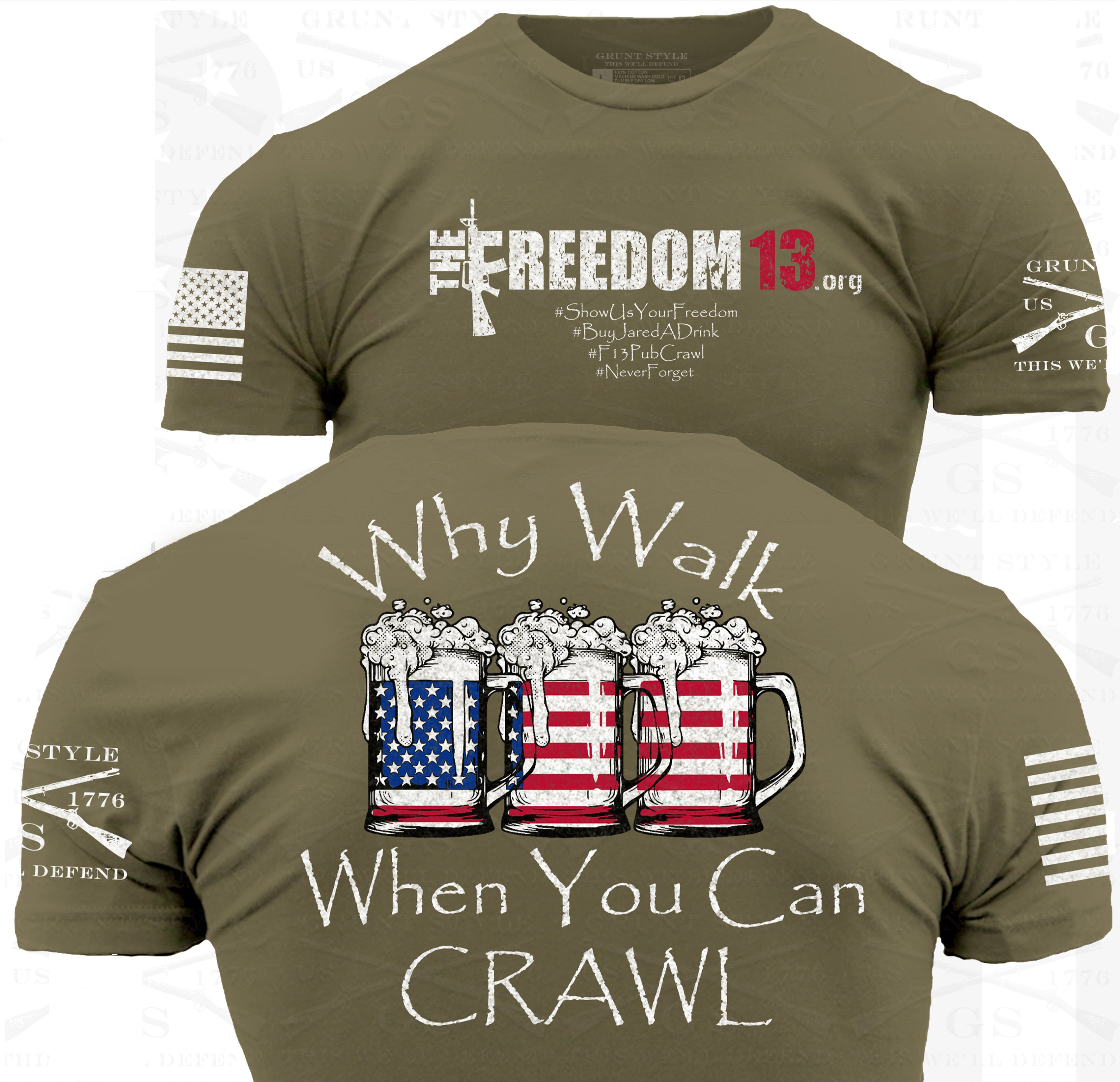 Limited Edition Grunt Style Pub Crawl Unisex T-shirt – Freedom13Store