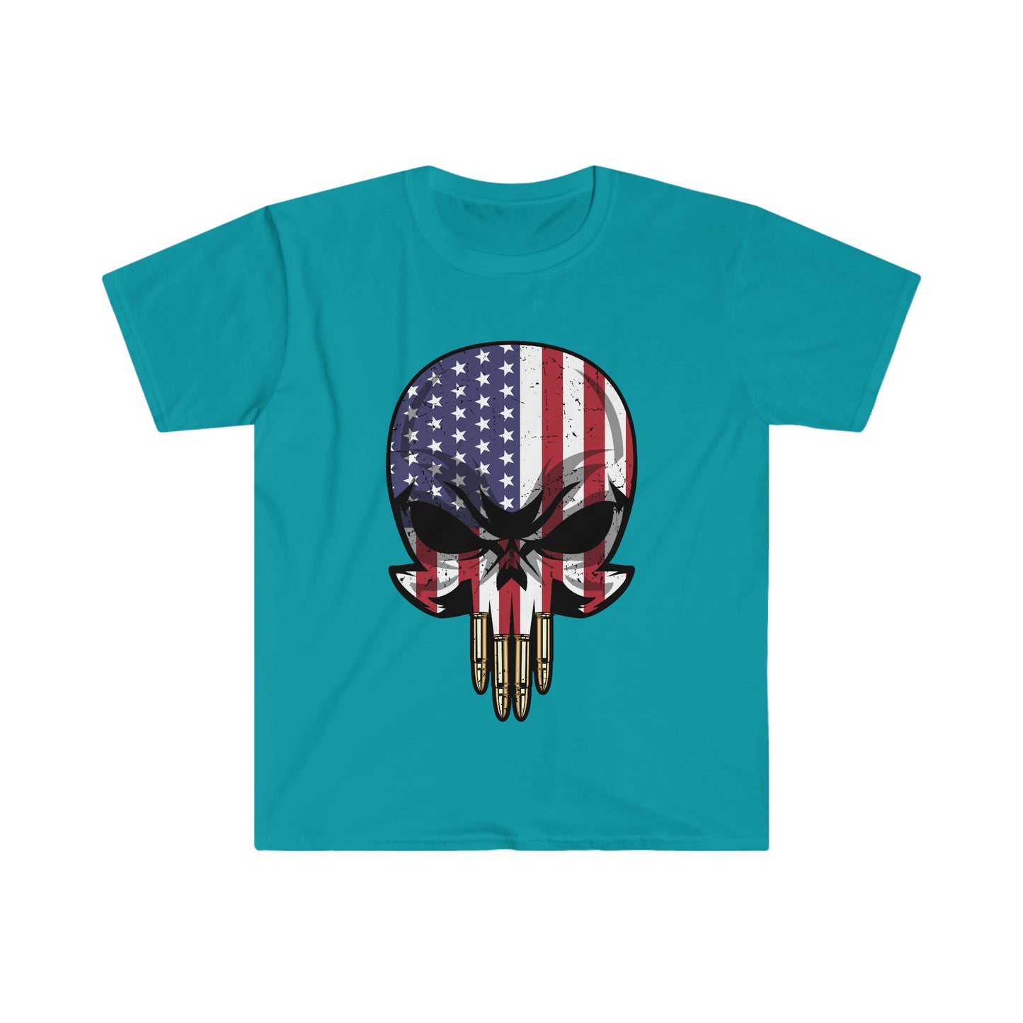 Unisex Softstyle T-Shirt Patriot Collection "bullet teeth" light
