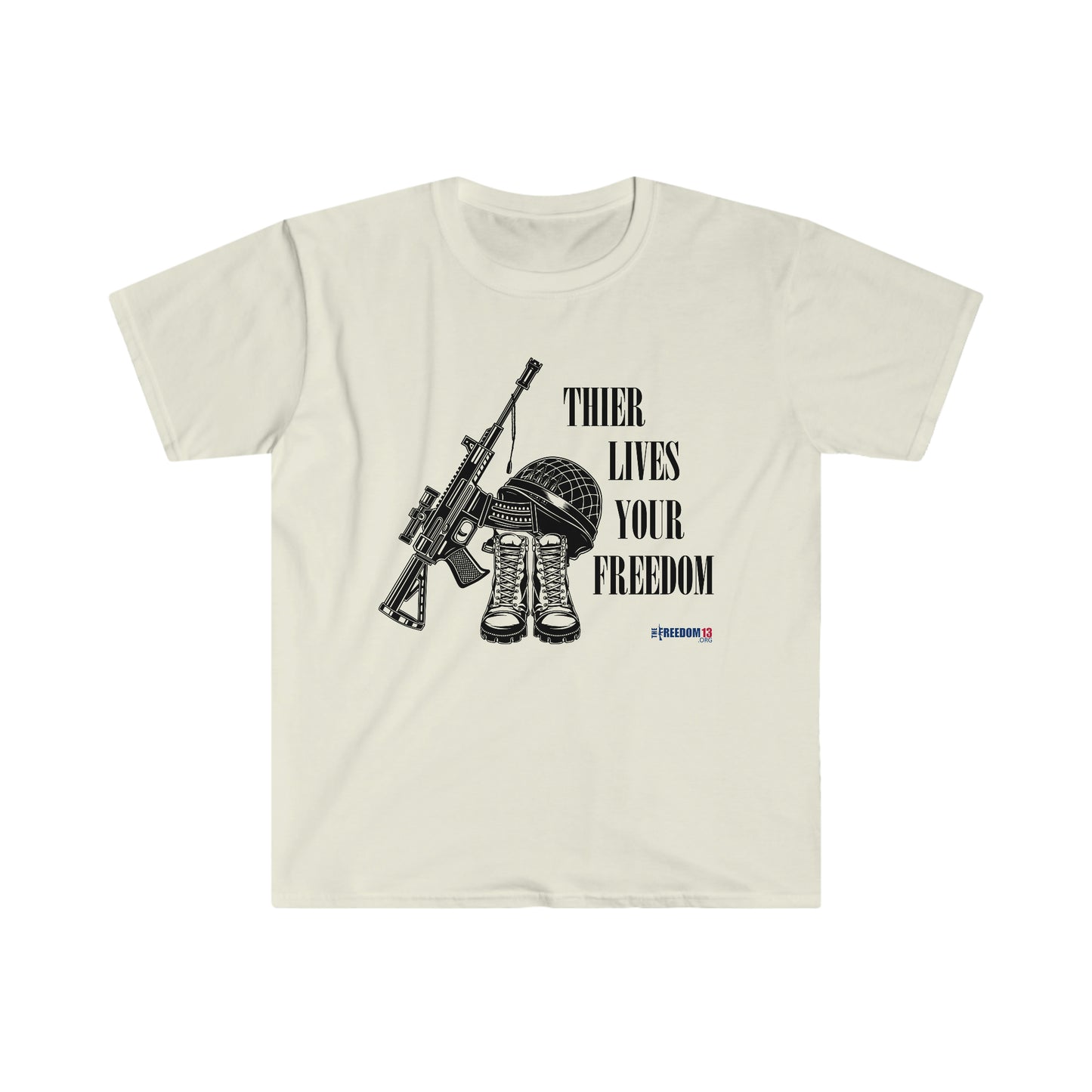 Unisex Softstyle T-Shirt Patriot Collection "their lives" light
