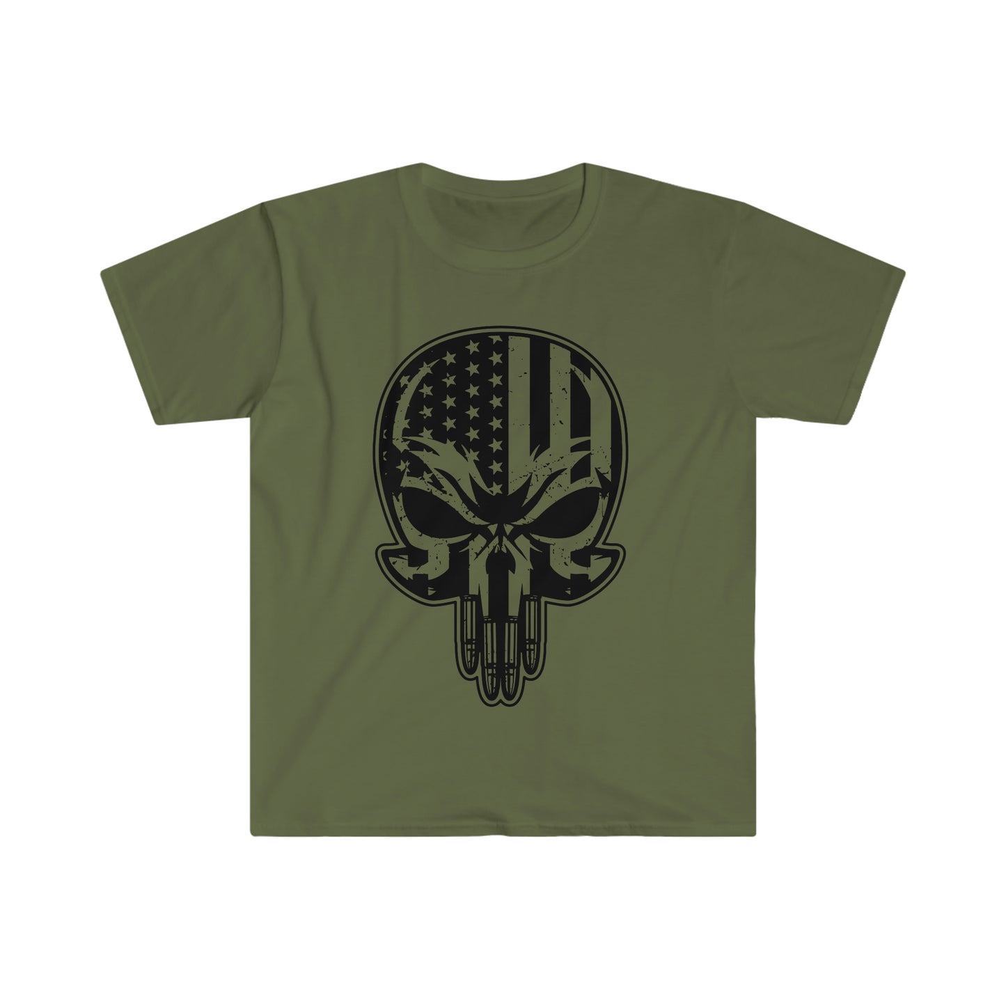 Unisex Softstyle T-Shirt Patriot Collection "bullet teeth" multiple colors