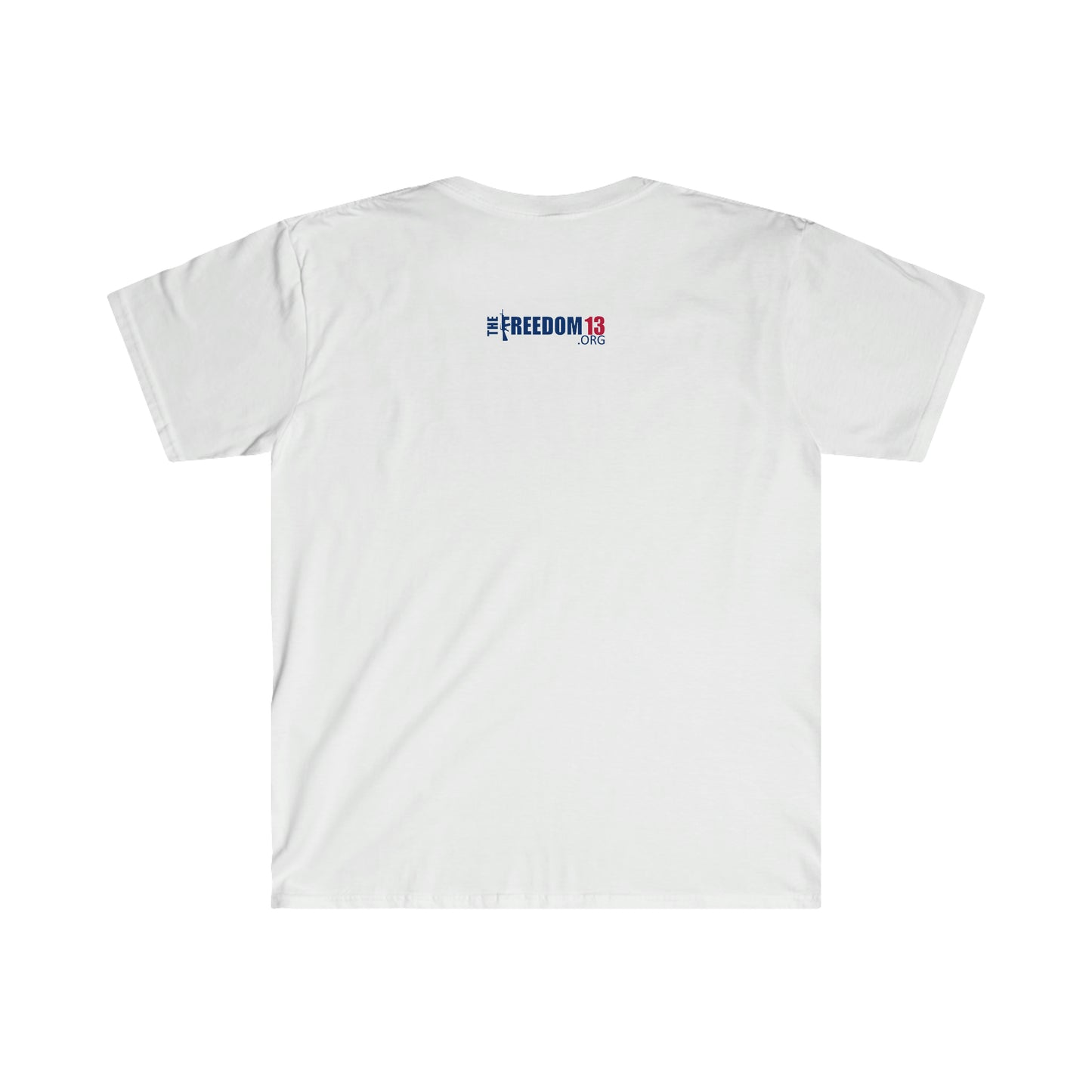 Unisex Softstyle T-Shirt Patriot Collection bent knee on white
