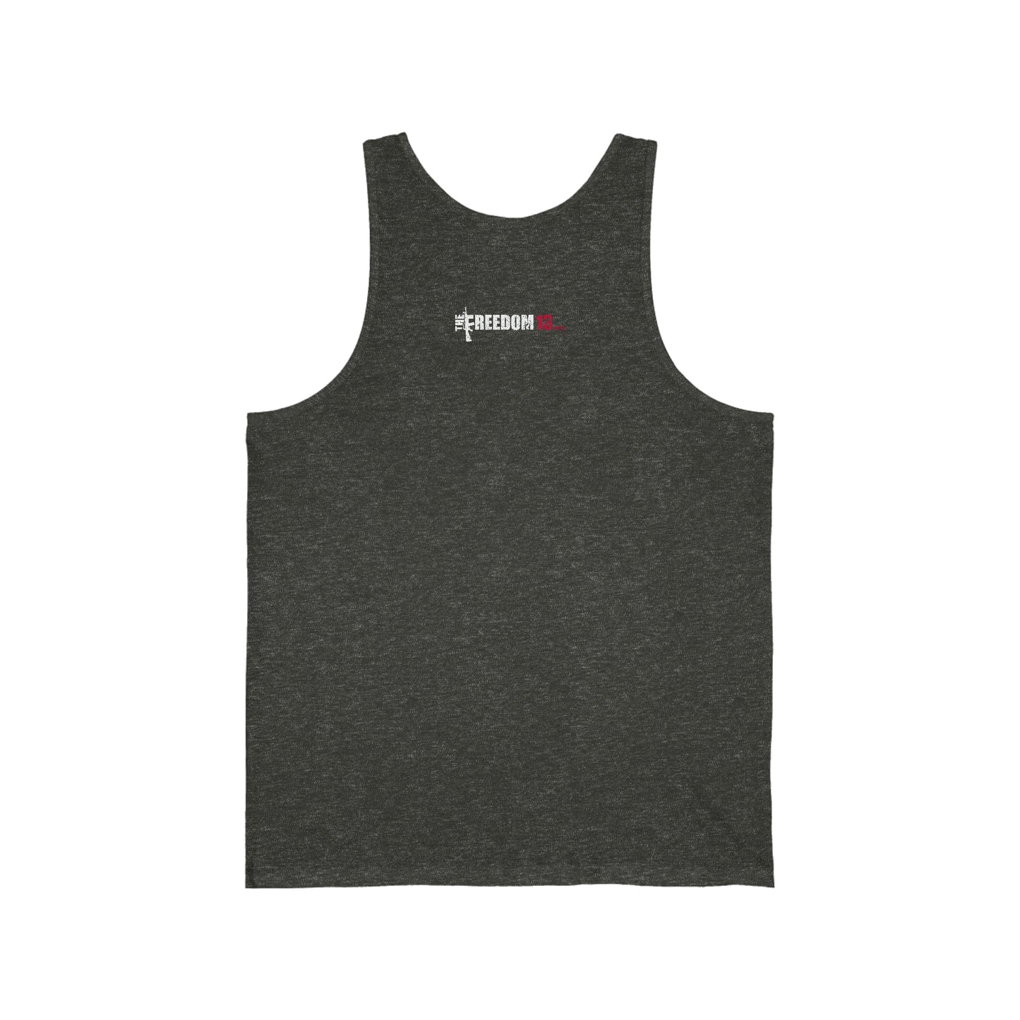 Unisex Jersey Tank Patriot Collection bent knee on dark