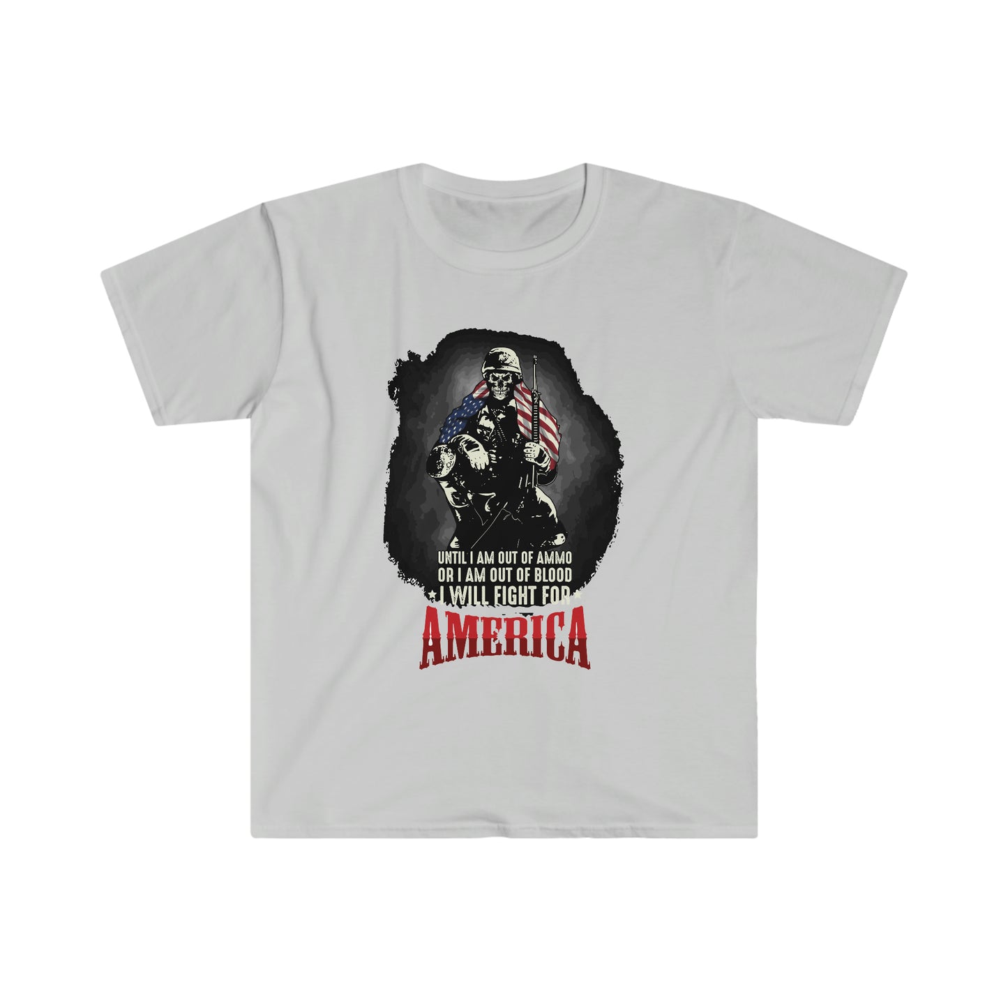 Unisex Softstyle T-Shirt Patriot Collection I will fight on light