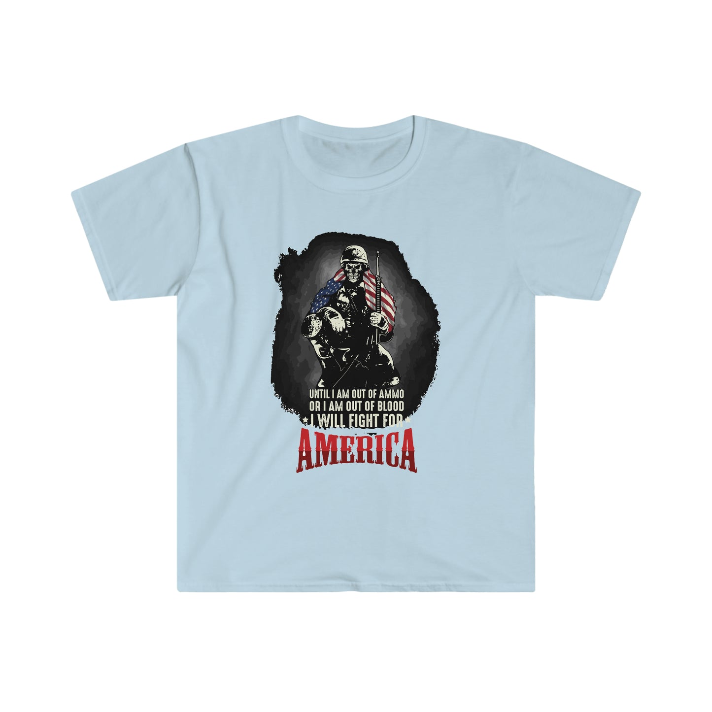 Unisex Softstyle T-Shirt Patriot Collection I will fight on light