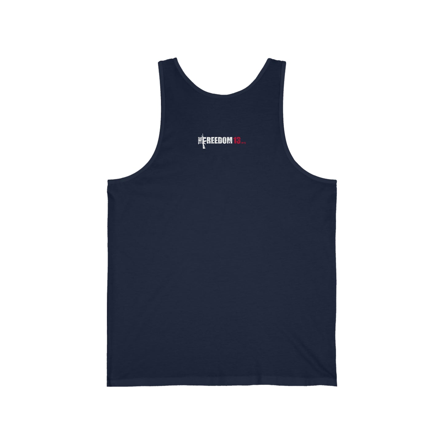 Unisex Jersey Tank Patriot Collection bent knee on dark