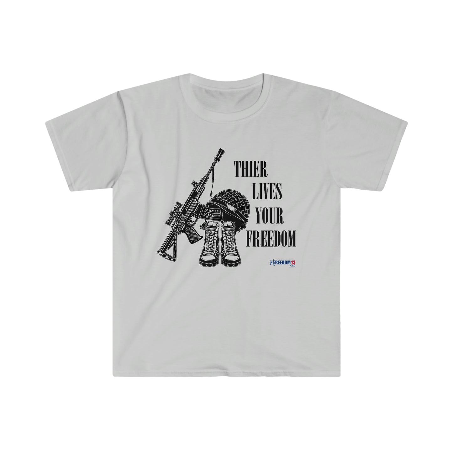 Unisex Softstyle T-Shirt Patriot Collection "their lives" light