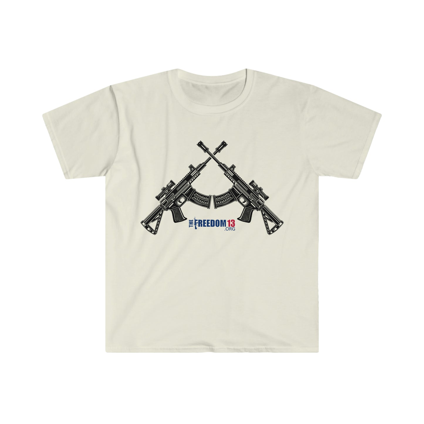 Unisex Softstyle T-Shirt Patriot Collection "double rifle" light