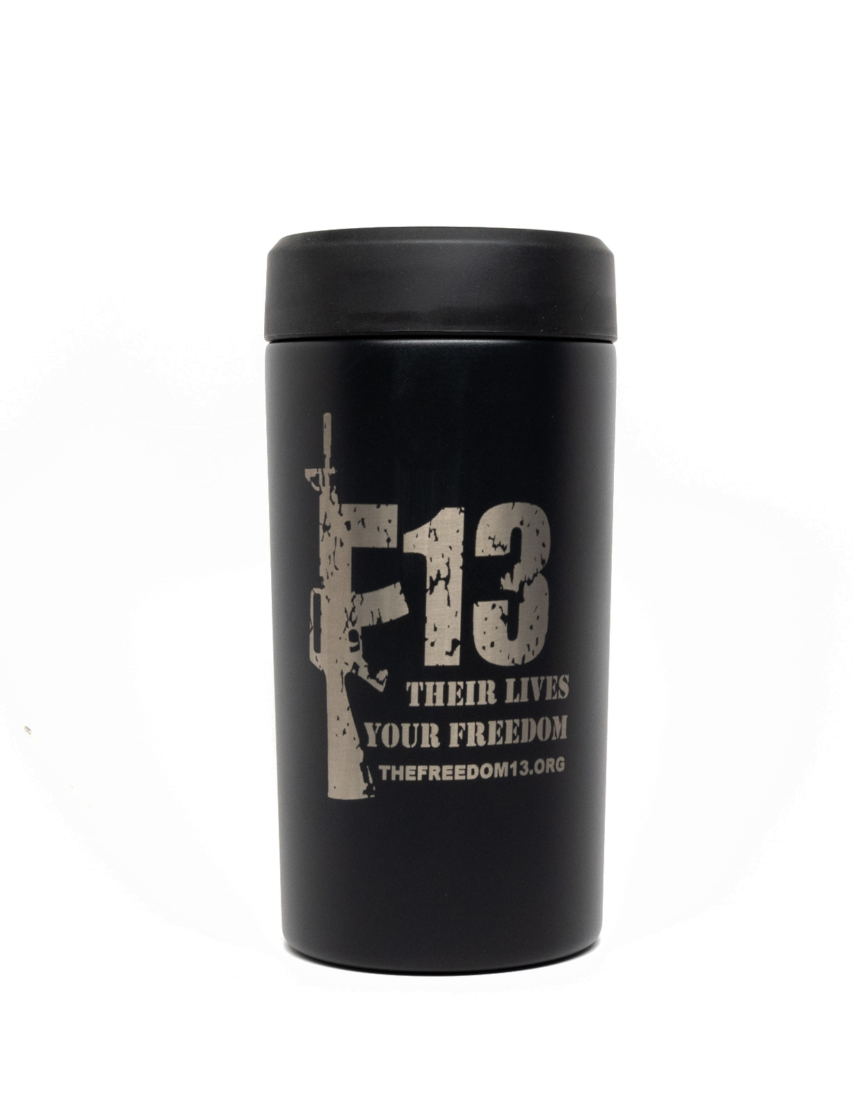Universal Frost Buddy all in one beverage cooler. F13 w web address design