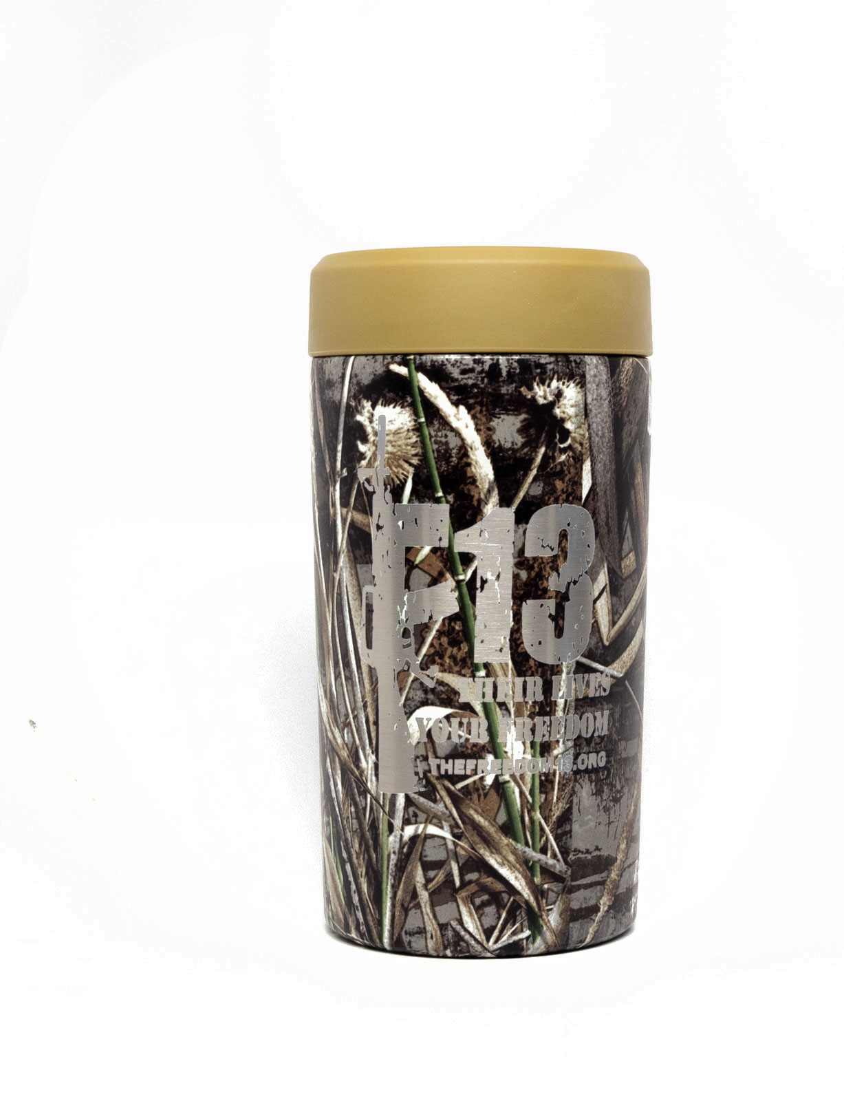 Universal Frost Buddy all in one beverage cooler. F13 w web address design