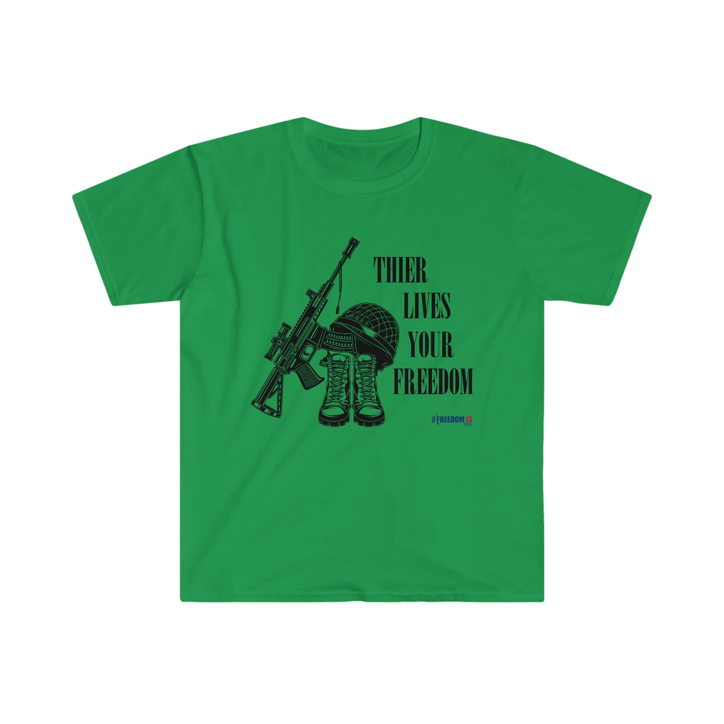 Unisex Softstyle T-Shirt Patriot Collection "their lives" light