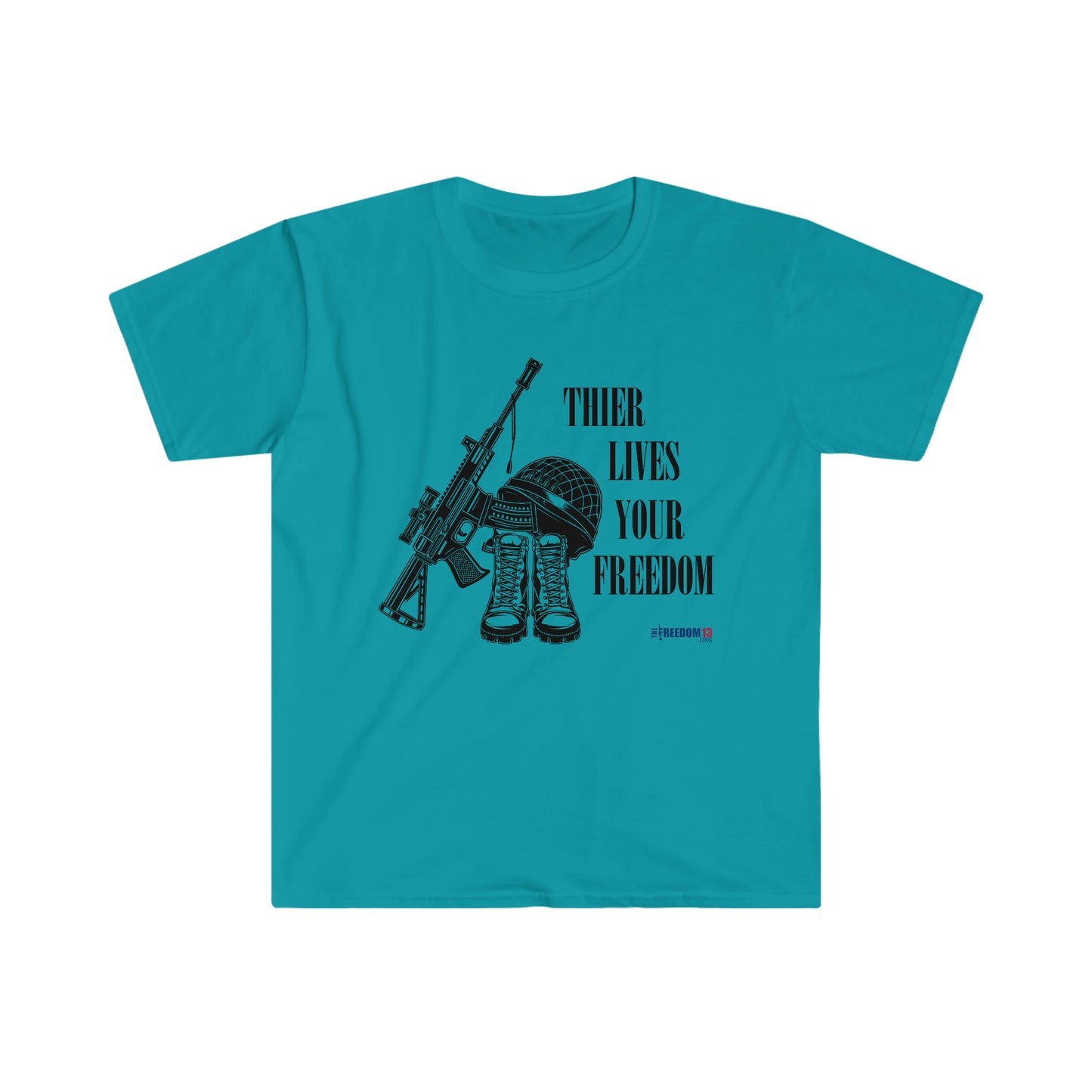 Unisex Softstyle T-Shirt Patriot Collection "their lives" light