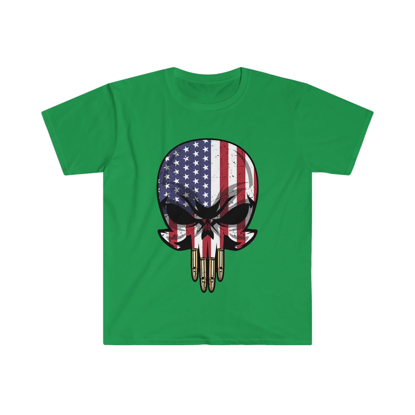 Unisex Softstyle T-Shirt Patriot Collection "bullet teeth" light