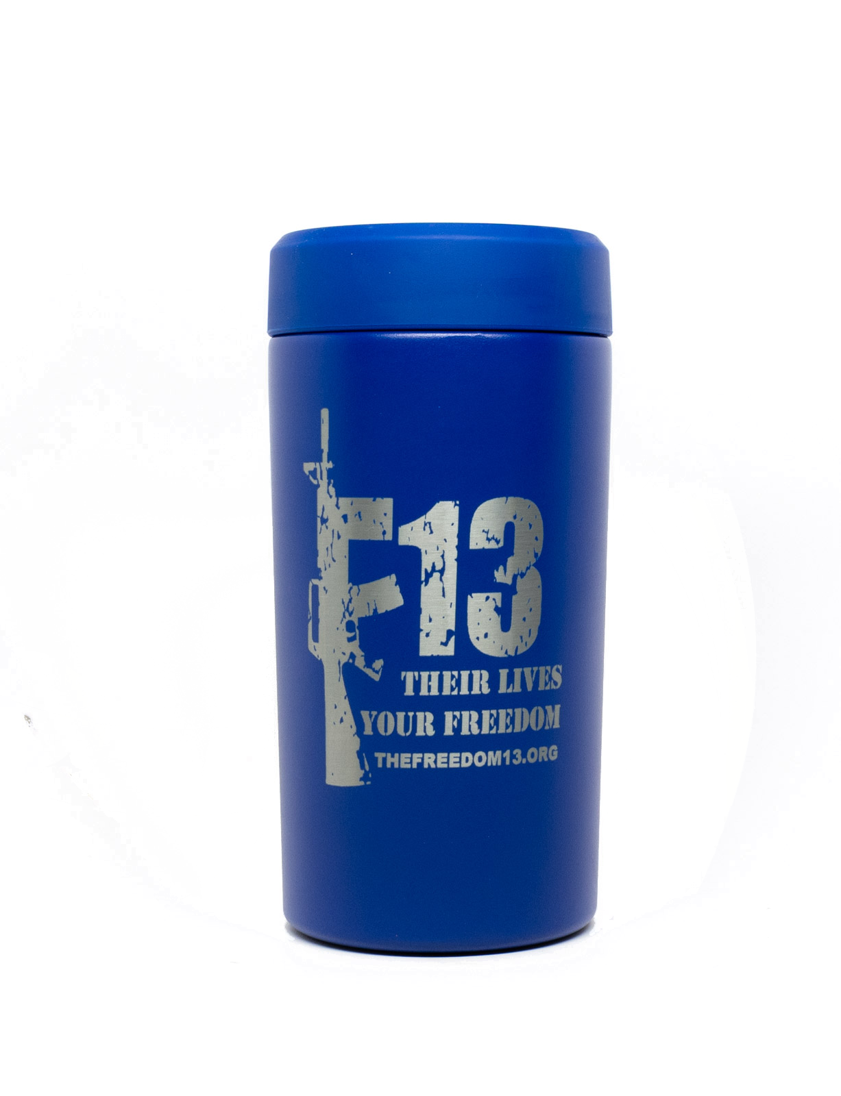 Universal Frost Buddy all in one beverage cooler. F13 w web address design