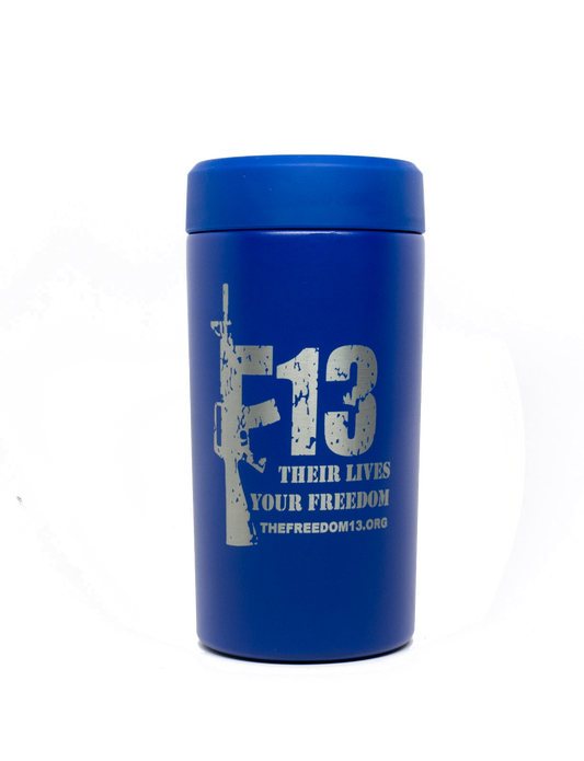 Universal Frost Buddy all in one beverage cooler. F13 w web address design