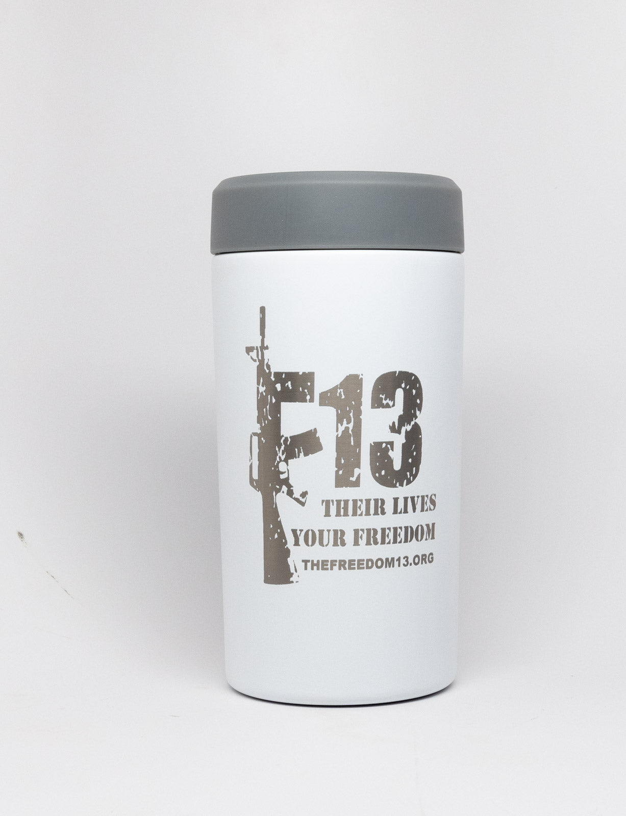 Universal Frost Buddy all in one beverage cooler. F13 w web address design