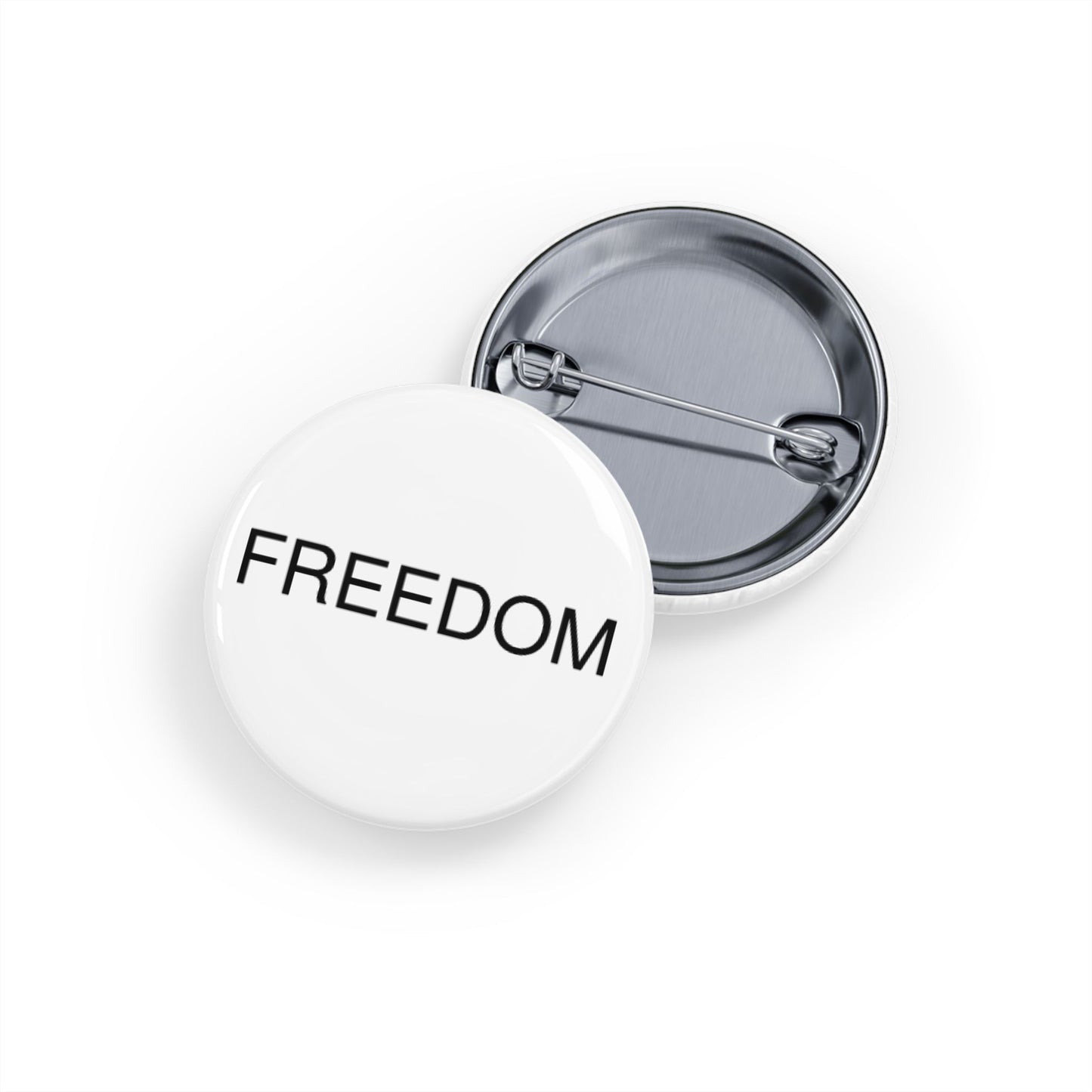 Freedom Round Pins - Customizable Enamel Badges, Vintage Accessories, Ideal for Gifts, Celebrations, Statement Jewelry, Denim Flair