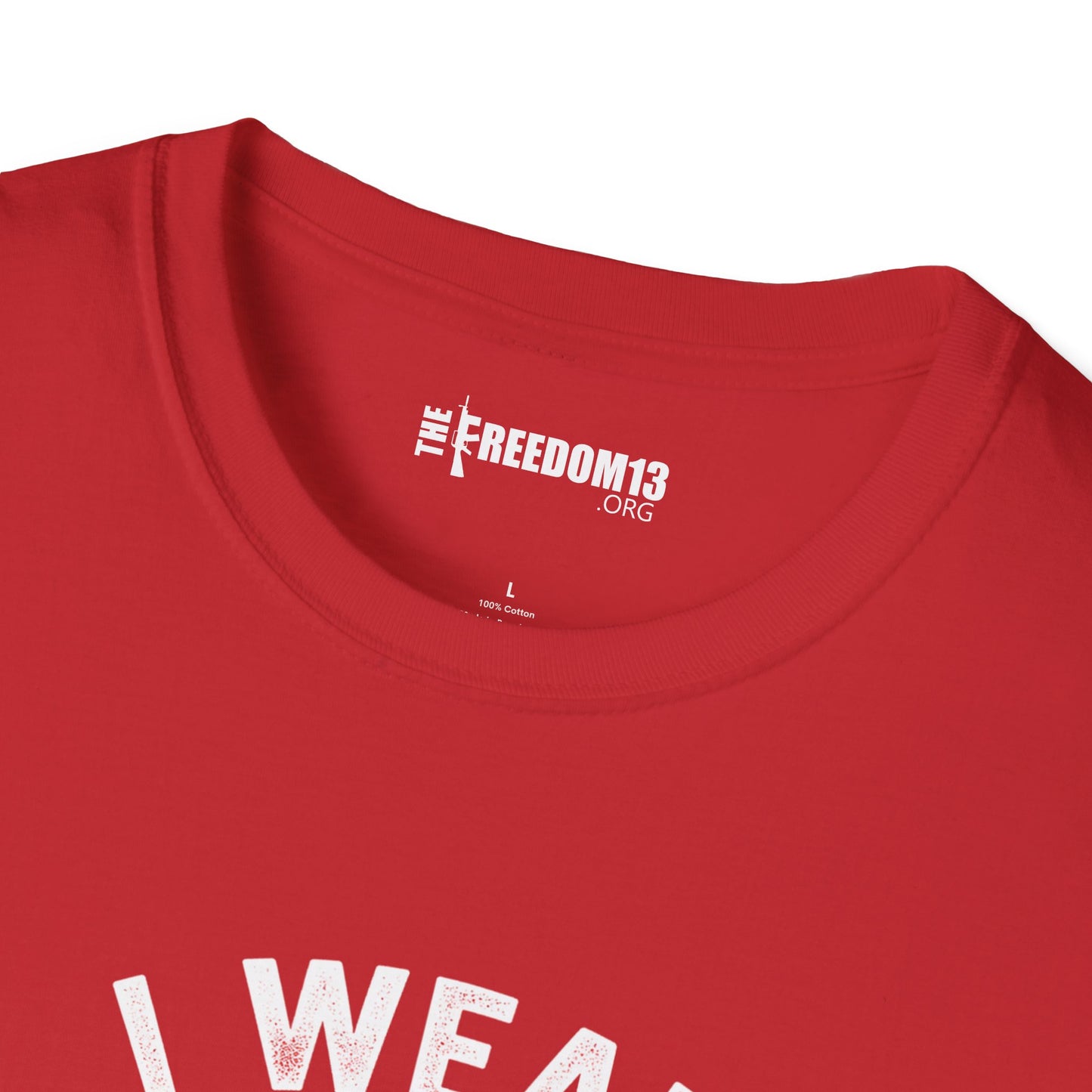 T-Shirt — "I Wear Red Because I Care" Heart Graphic (Awareness, Support & Fundraiser Tee)
