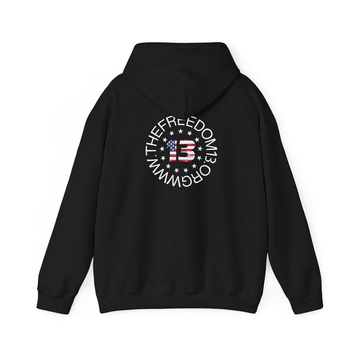 Dark Freedom Hoodie - Cozy Unisex Heavy Blend Sweatshirt, Perfect for Casual Wear, Gifts for Freedom Lovers, Patriotic Apparel, Everyday Comfort