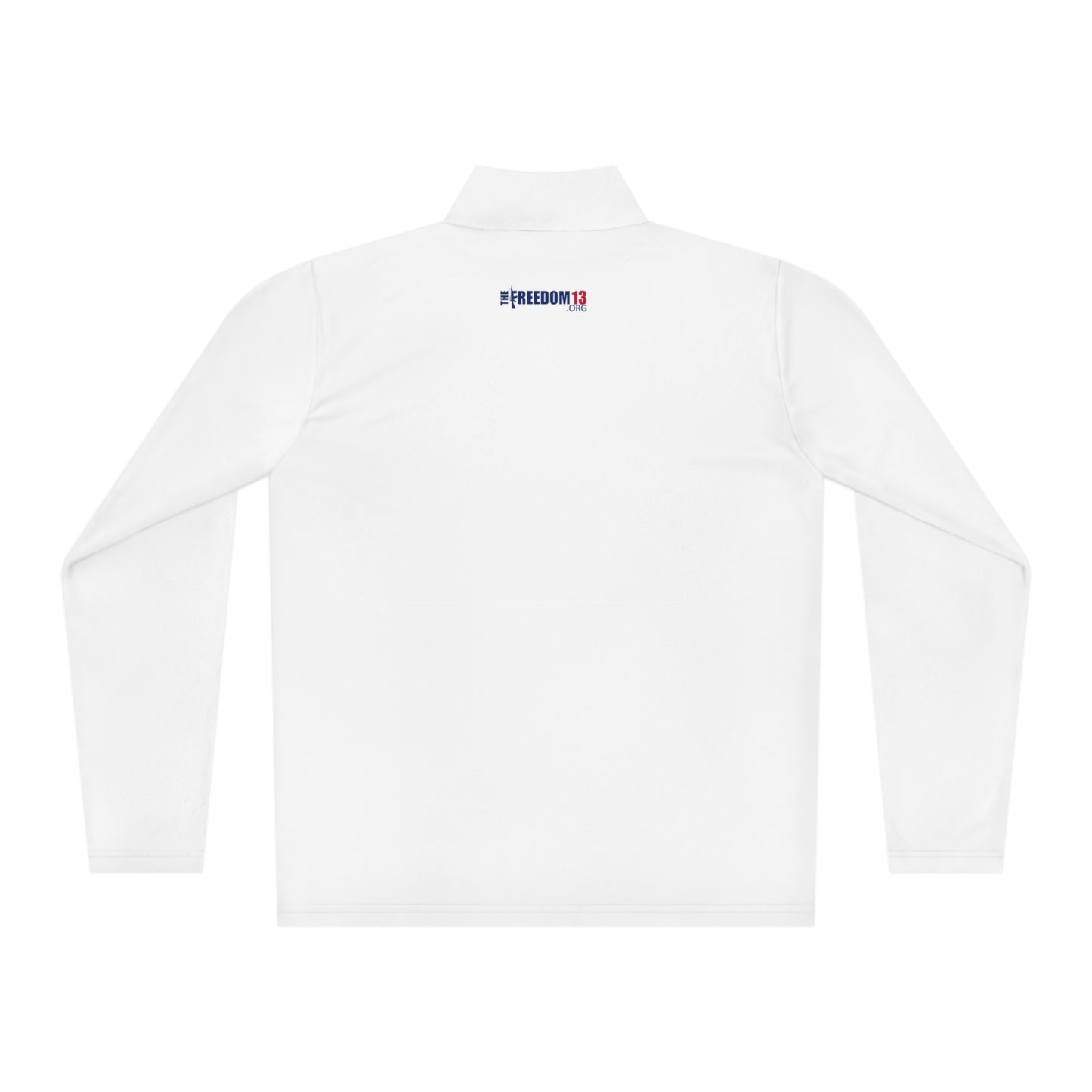 Unisex Quarter-Zip Pullover simple white