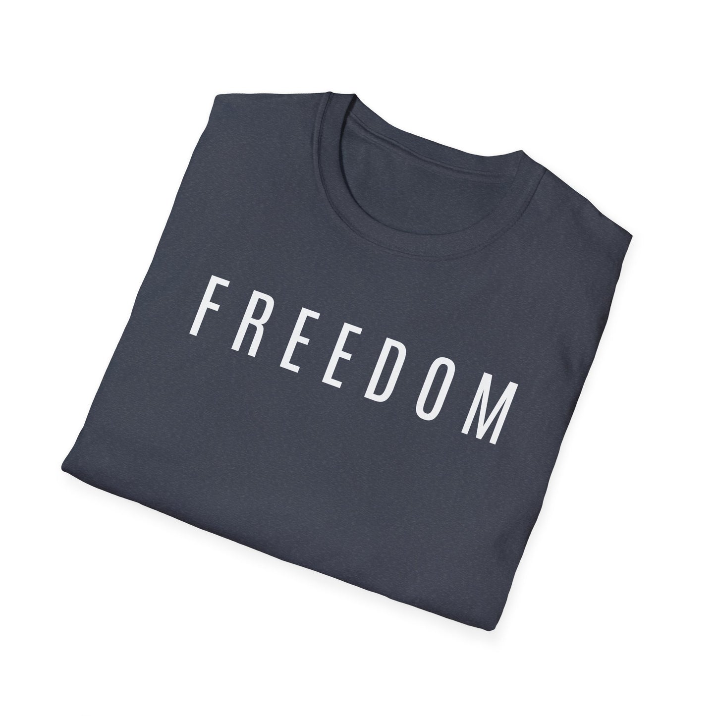Dark Freedom Unisex Softstyle T-Shirt | Casual Wear, Independence Day, Freedom Celebration, Comfortable Tee, Gift for Him/Her