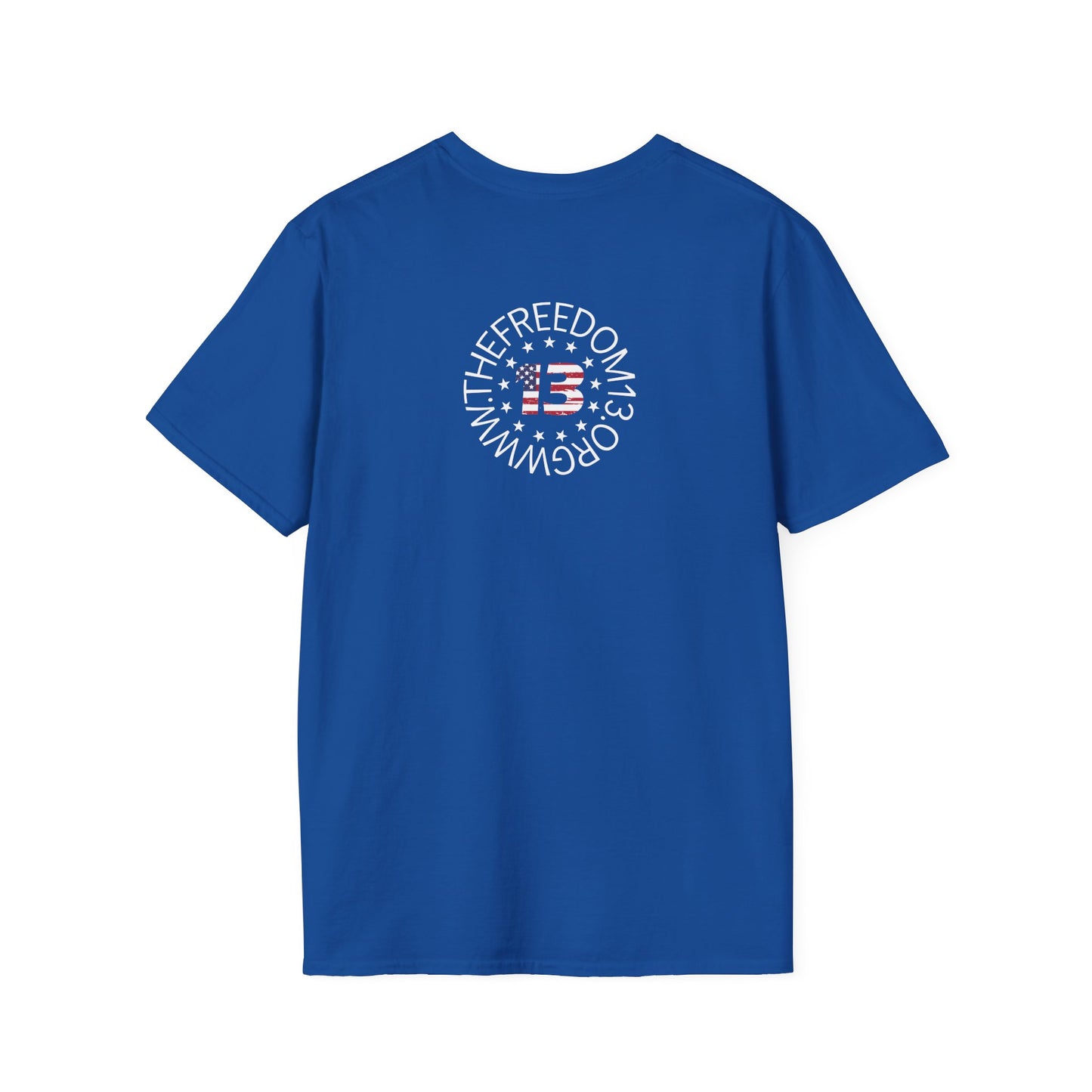 Dark Freedom Unisex Softstyle T-Shirt | Casual Wear, Independence Day, Freedom Celebration, Comfortable Tee, Gift for Him/Her