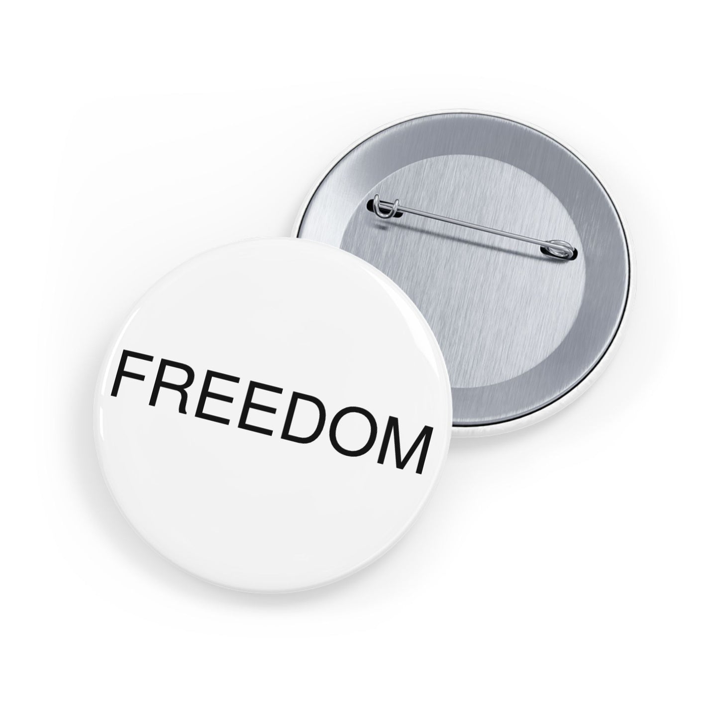 Freedom Round Pins - Customizable Enamel Badges, Vintage Accessories, Ideal for Gifts, Celebrations, Statement Jewelry, Denim Flair