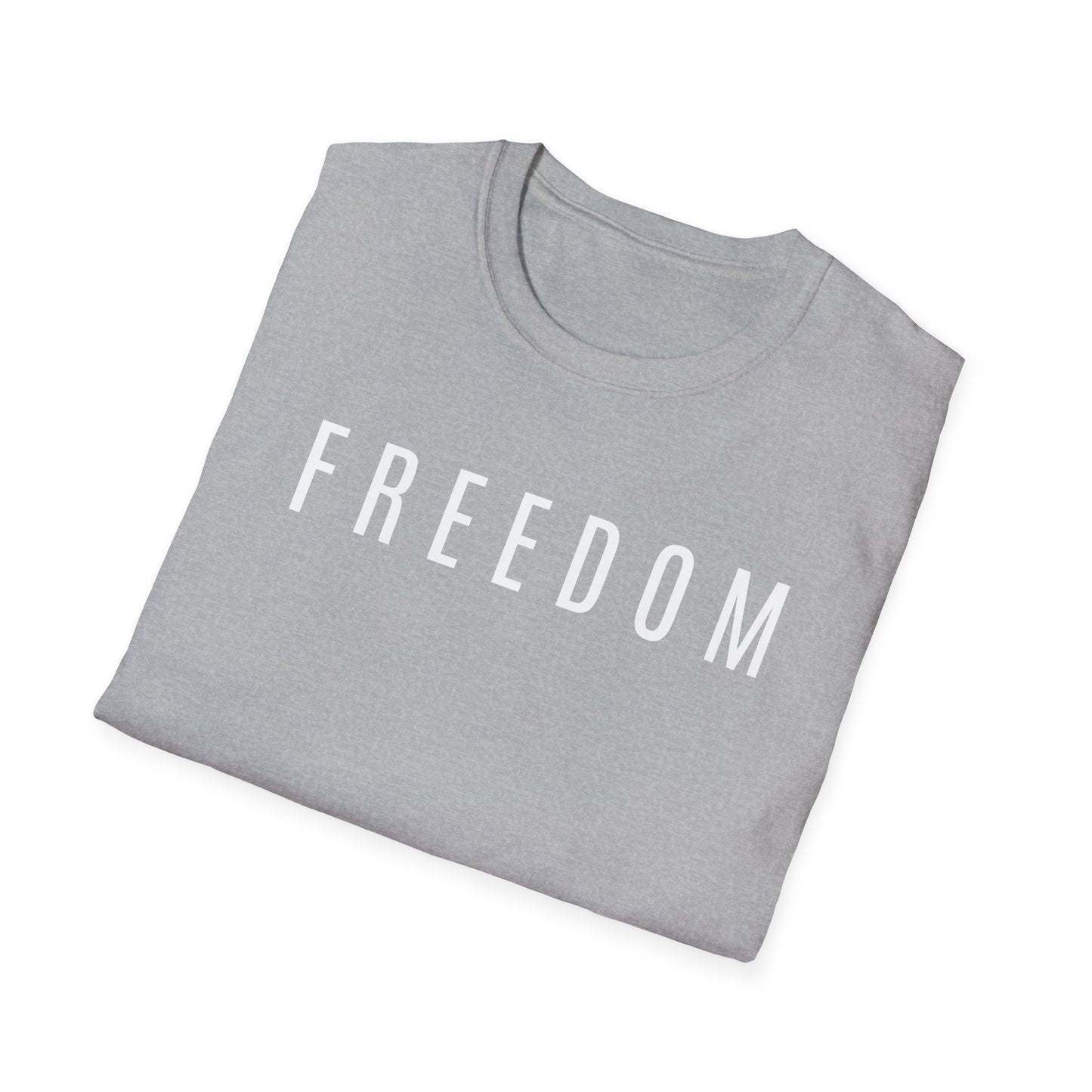 Dark Freedom Unisex Softstyle T-Shirt | Casual Wear, Independence Day, Freedom Celebration, Comfortable Tee, Gift for Him/Her