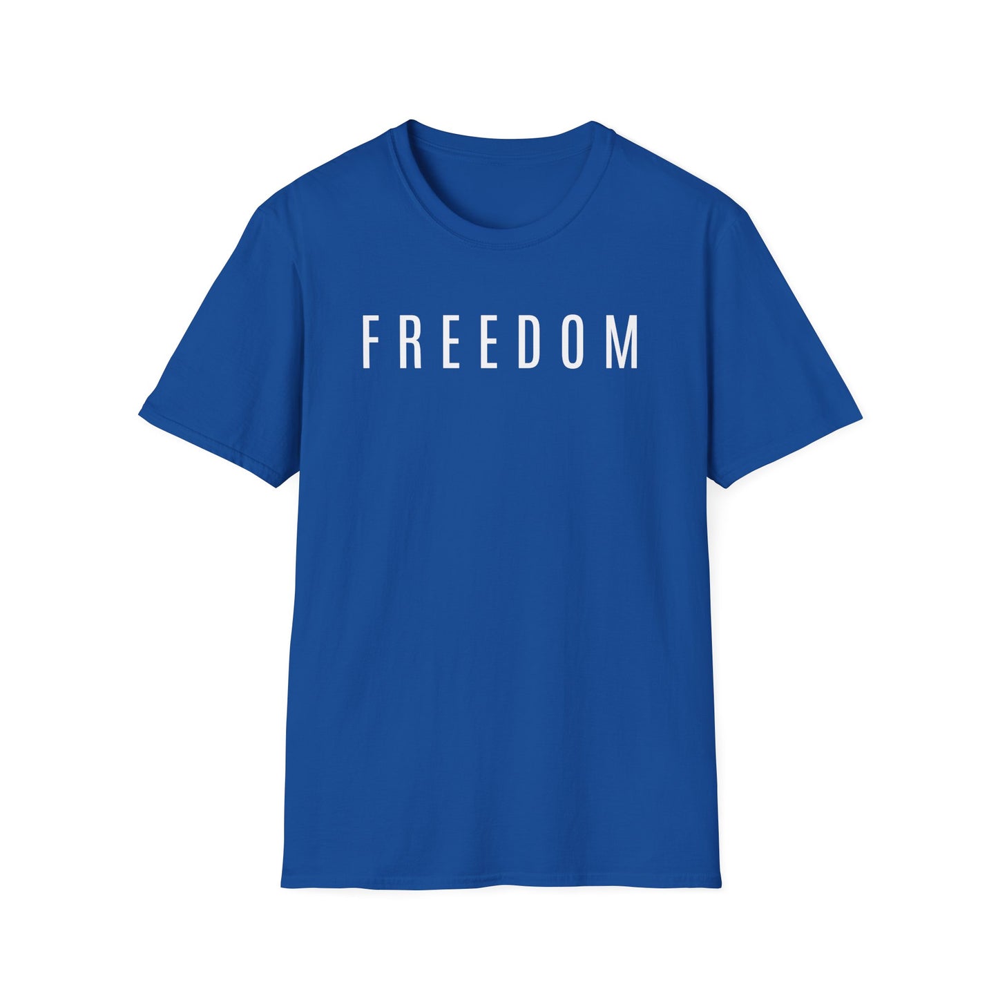Dark Freedom Unisex Softstyle T-Shirt | Casual Wear, Independence Day, Freedom Celebration, Comfortable Tee, Gift for Him/Her